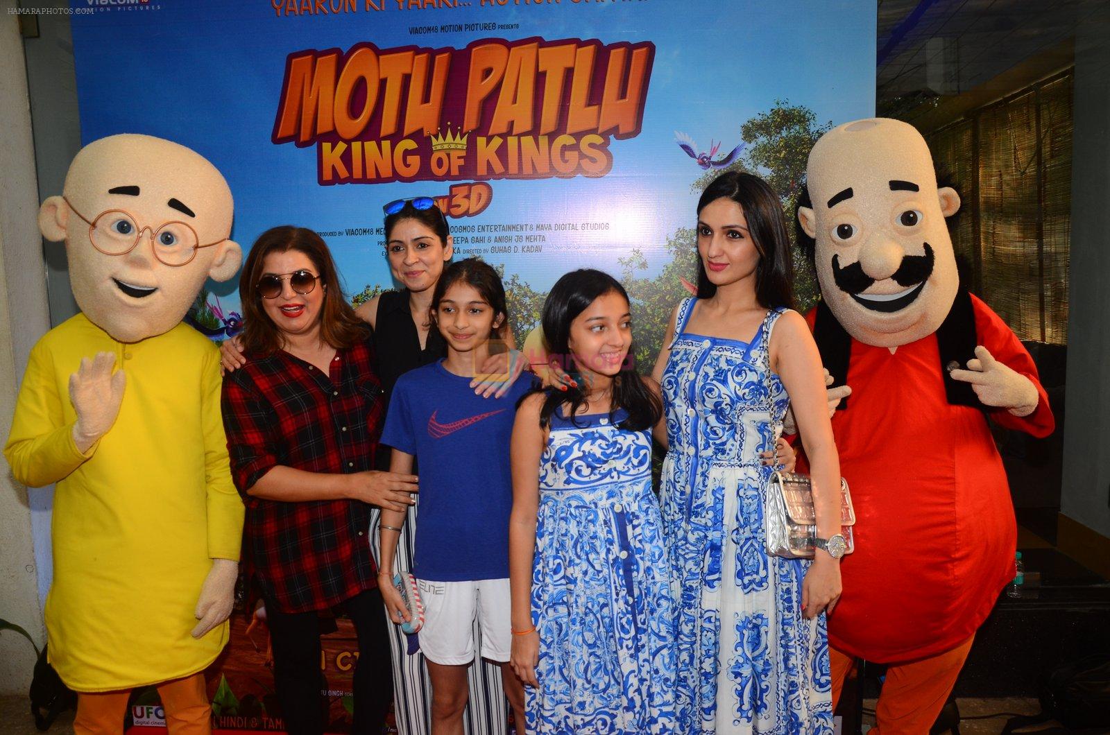 Farah Khan, Anu Dewan at Motu Patlu screening in Mumbai on 9th Oct 2016