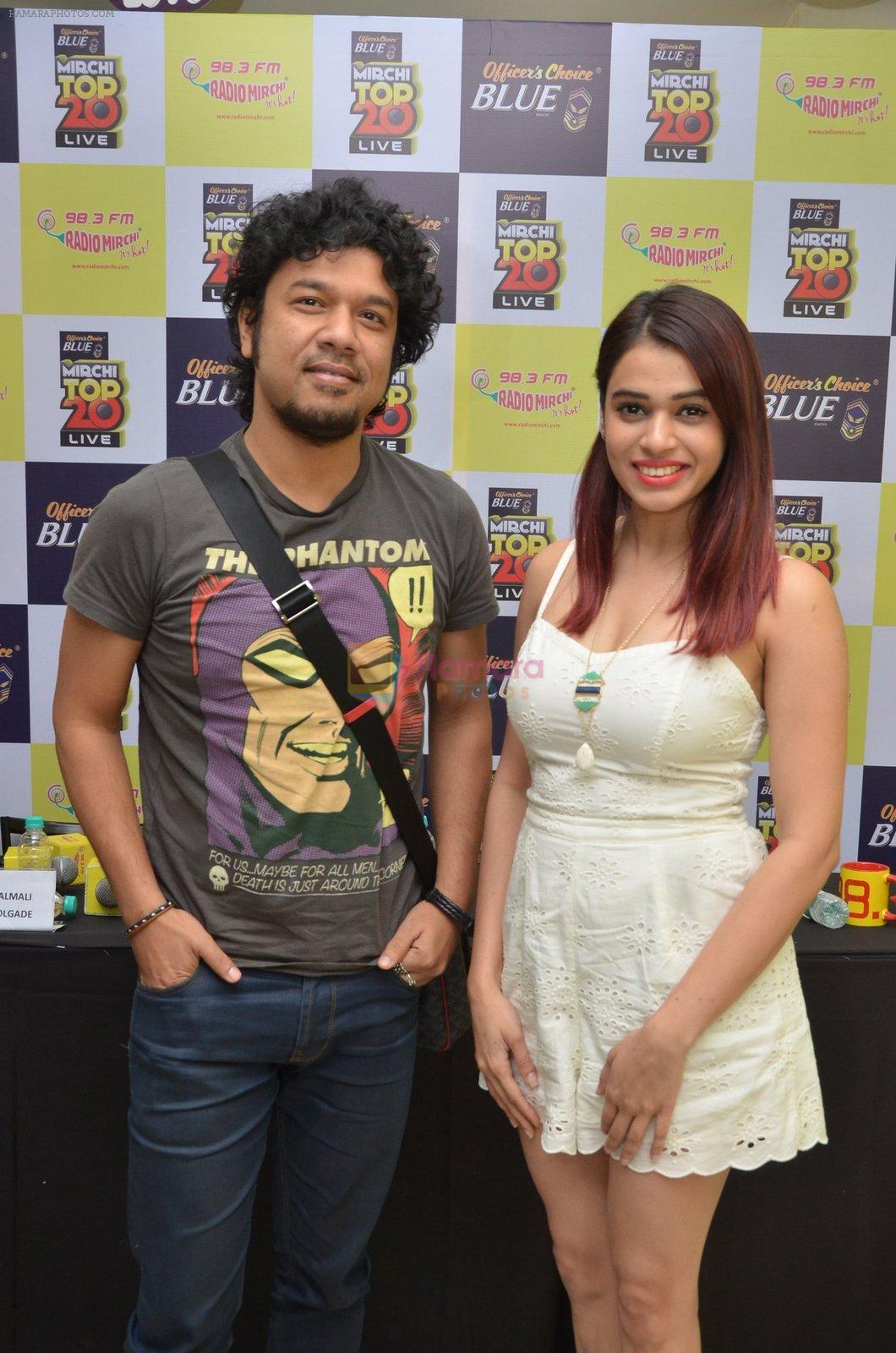 Papon and Shalmali Kholgade at the Announcement Of Mirchi Top 20 Concert on 10th Oct 2016