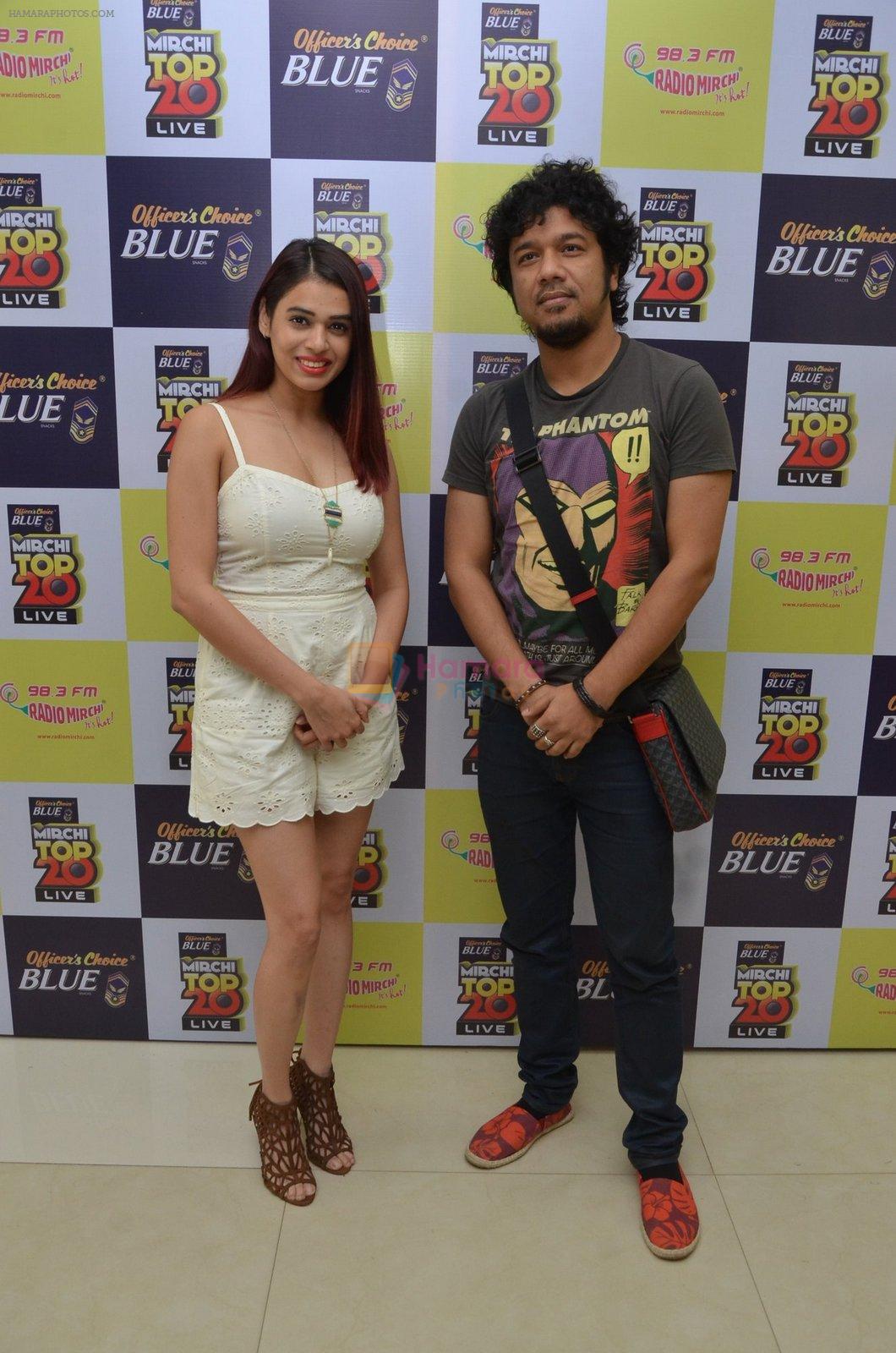 Papon and Shalmali Kholgade at the Announcement Of Mirchi Top 20 Concert on 10th Oct 2016