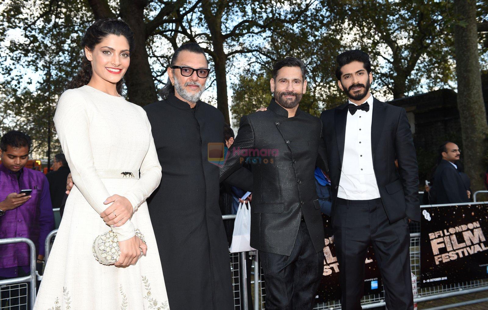 Harshvardhan Kapoor, Saiyami Kher, Rakesh Mehra at Mirzya premiere in BFI London Film festival on 10th Oct 2016