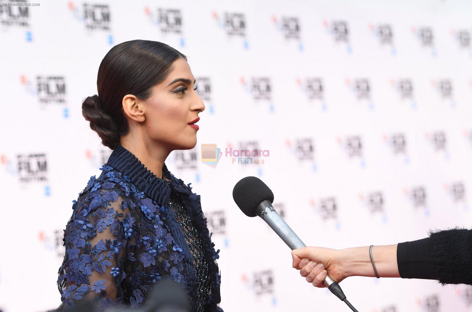 Sonam Kapoor at Mirzya premiere in BFI London Film festival on 10th Oct 2016