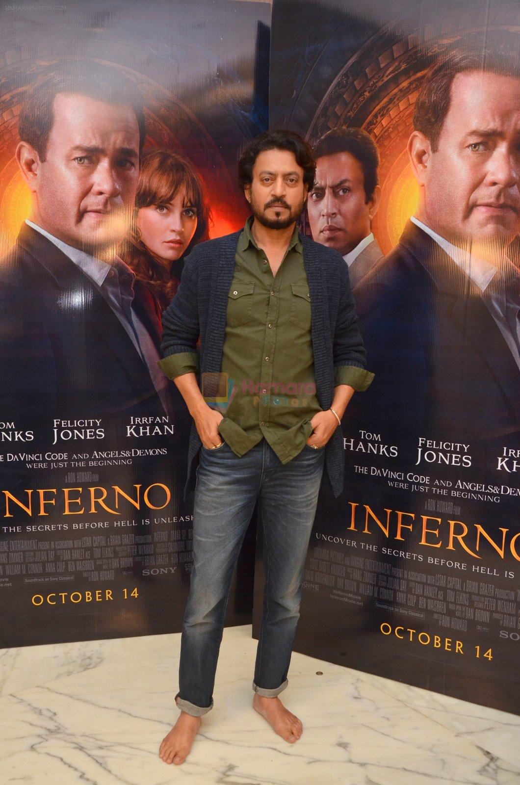Irrfan Khan at Inferno premiere on 12th Oct 2016