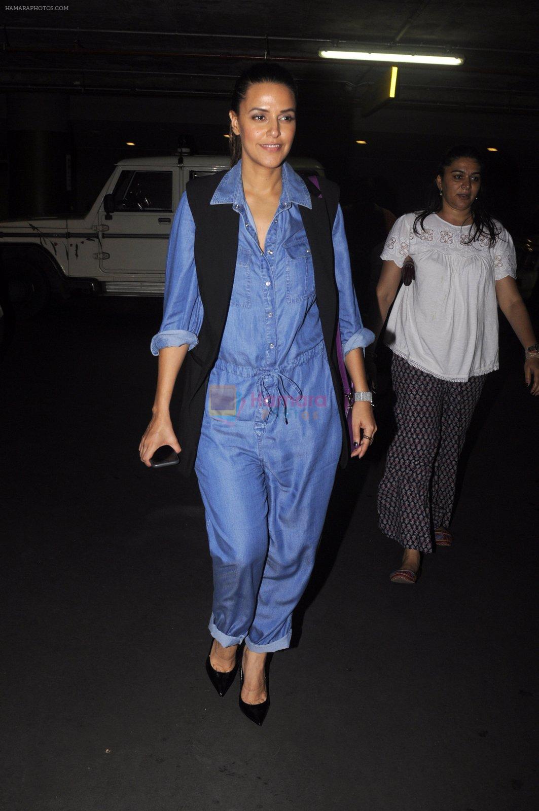Neha Dhupia snapped at airport on 13th Oct 2016
