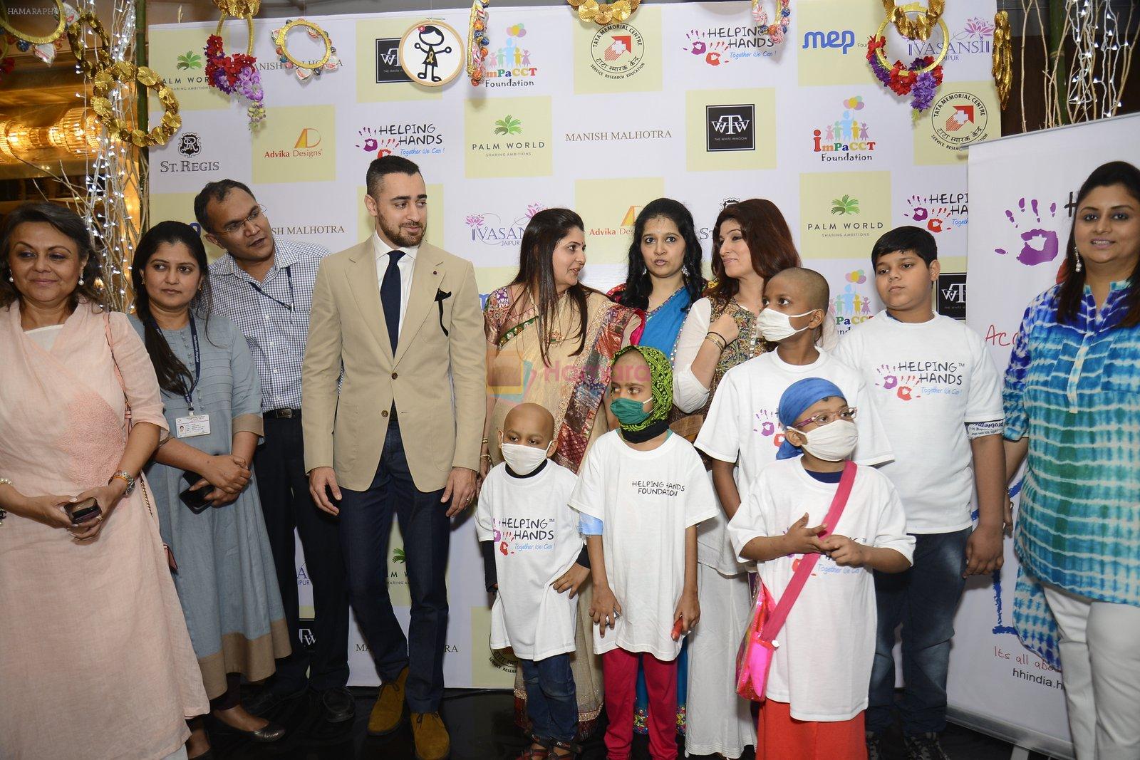 Twinkle khanna and Imran khan inaugurate helping hands exhibition in st regis on 13th Oct 2016