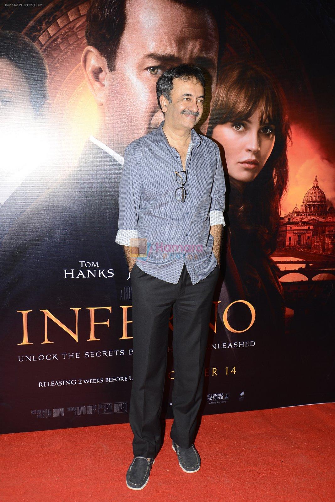 Rajkumar Hirani at Inferno premiere on 12th Oct 2016