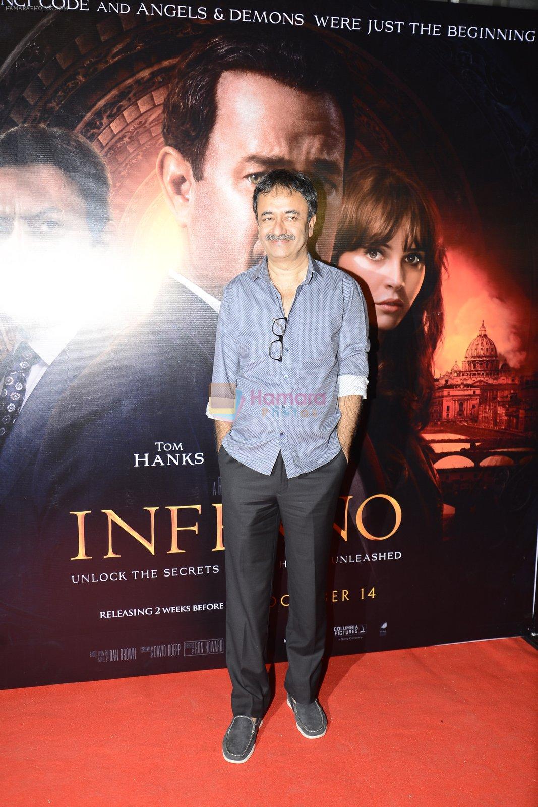 Rajkumar Hirani at Inferno premiere on 12th Oct 2016