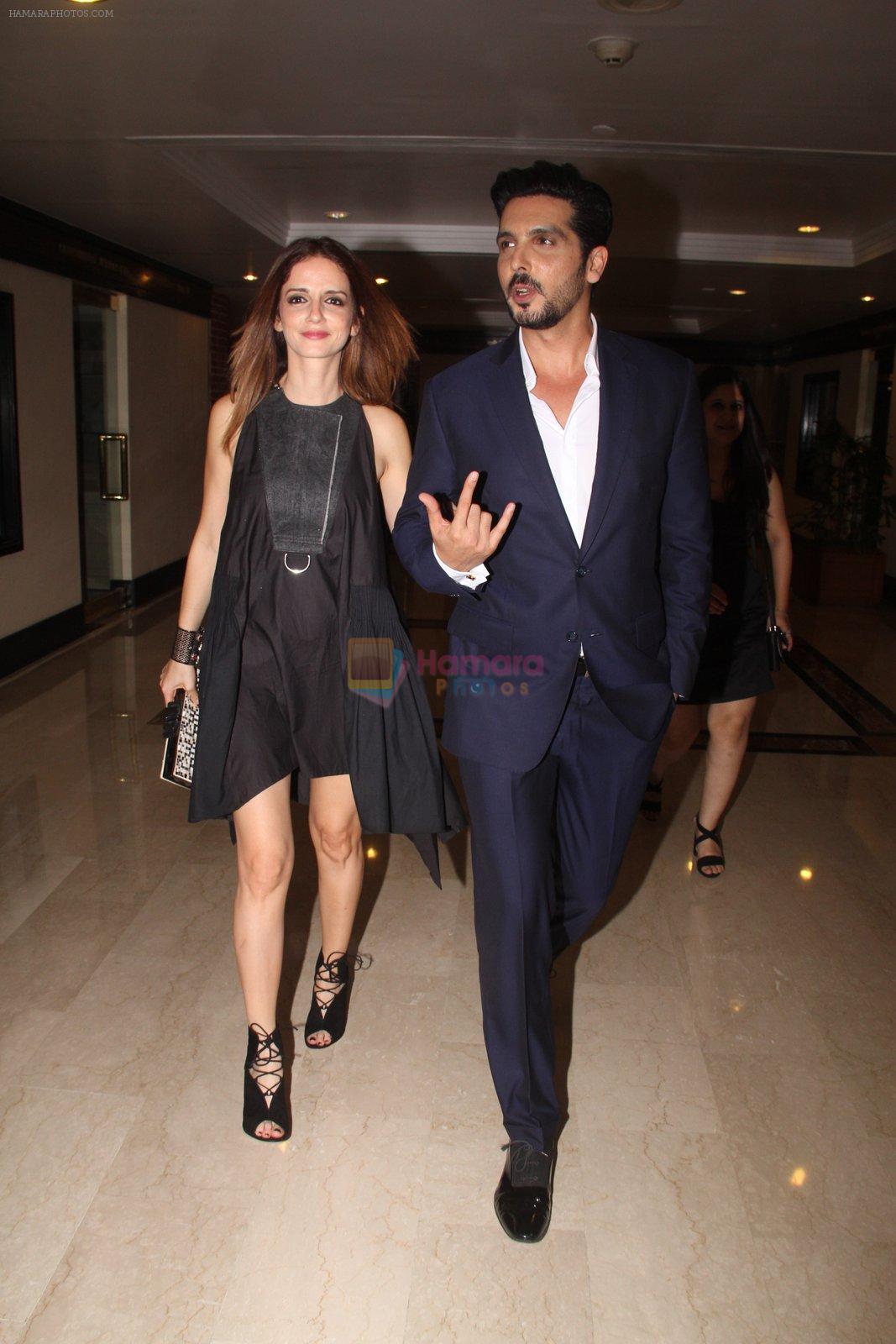 Suzanne Khan, Zayed Khan snapped at lobby of Trident for ET Panache trend setters awards on 14th Oct 2016