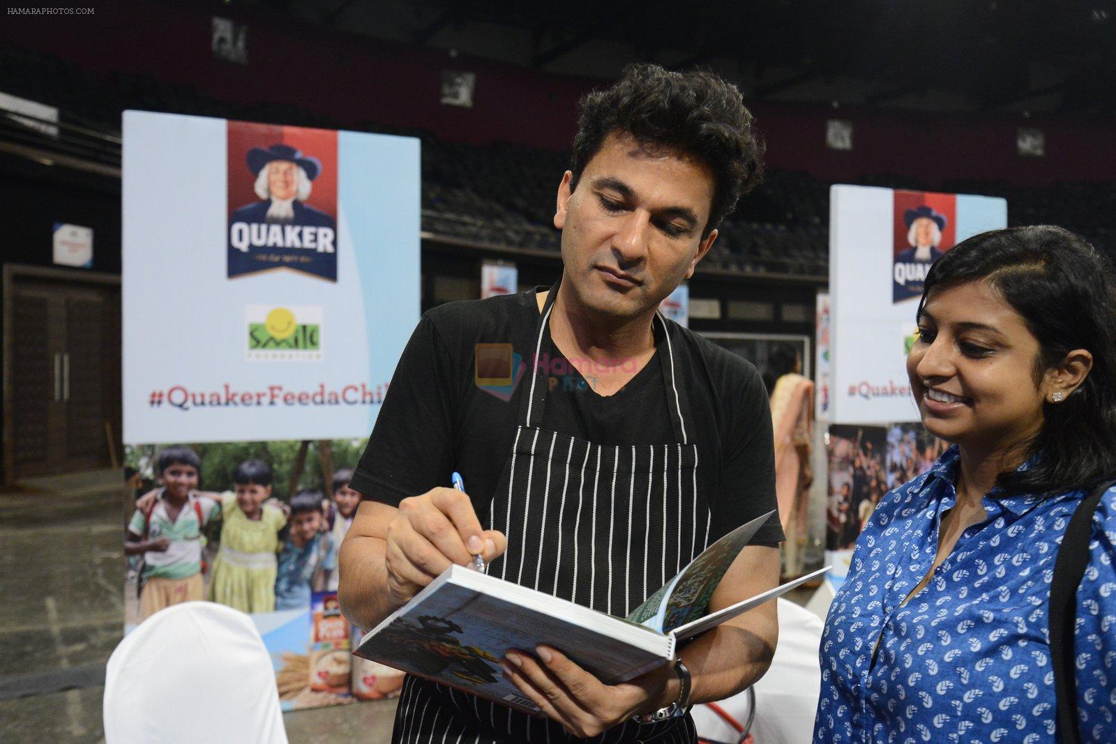 Vikas Khanna for world food day event by smile foundation at Quaker on 16th Oct 2016