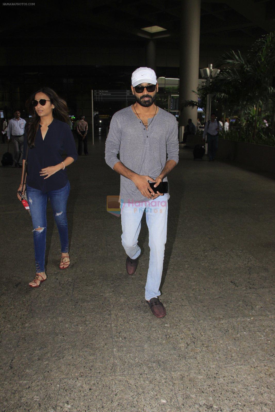Dhanush snapped at airport on 16th Oct 2016