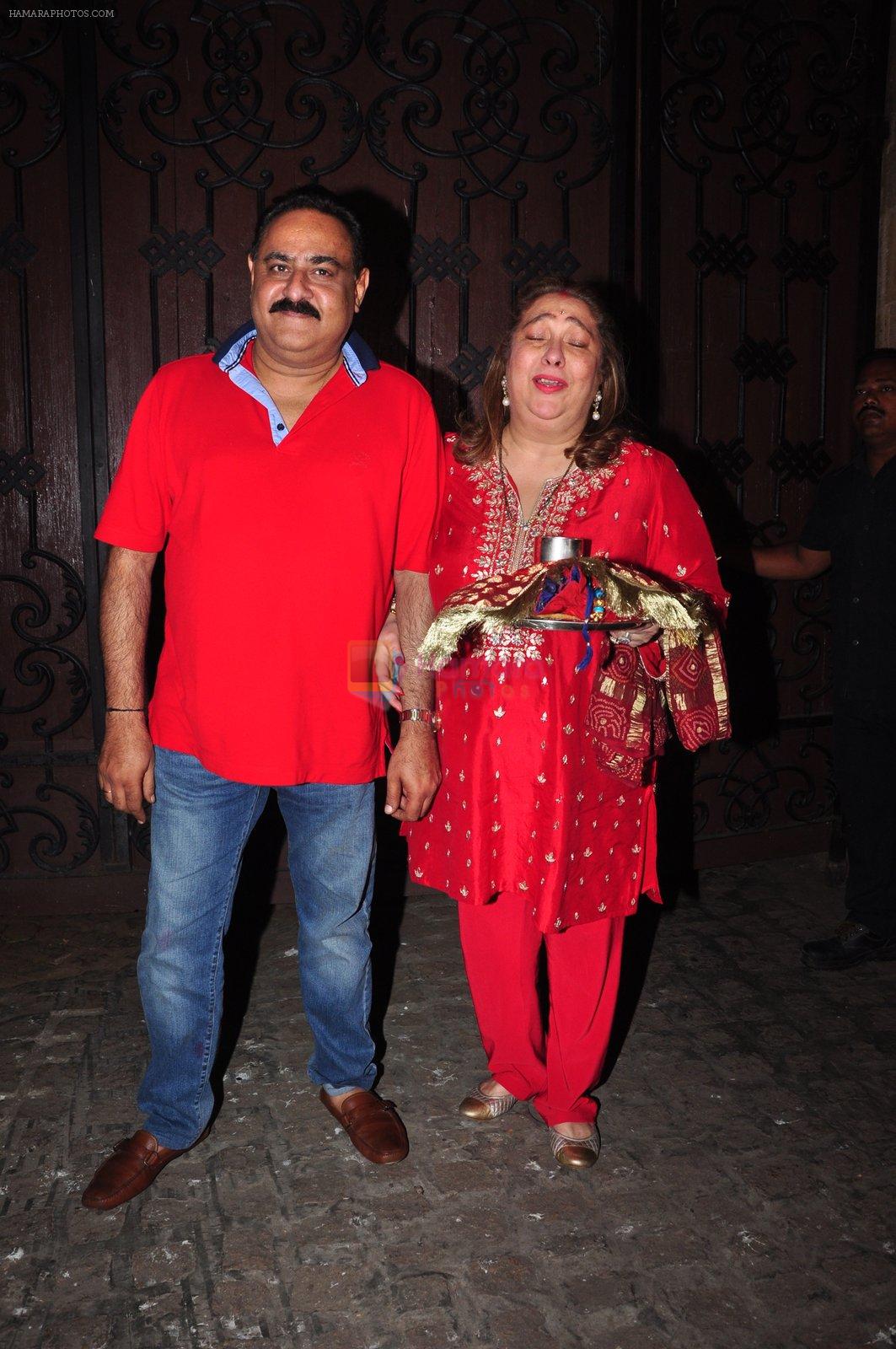 Reema Jain celebrate Karva Chauth at Anil Kapoor�s house in Juhu on 19th Oct 2016