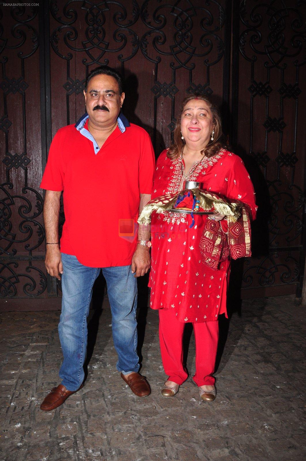 Reema Jain celebrate Karva Chauth at Anil Kapoor�s house in Juhu on 19th Oct 2016