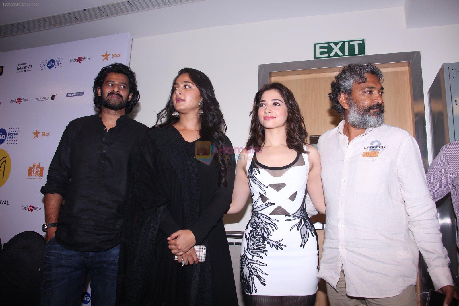 Tamannaah Bhatia, Prabhas, Anusjka Shetty, S. S. Rajamouli at MAMI Film Festival 2016 Day 2 on 22nd Oct 2016