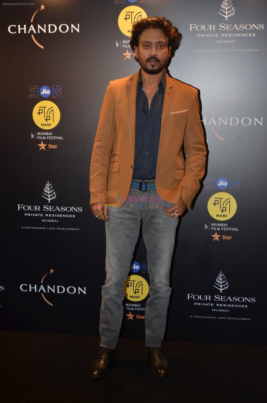 Irrfan Khan at Chandon, Four Seasons bash hosted by Kiran Rao on 24th Oct 2016