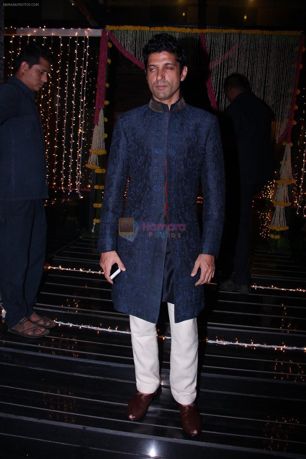Farhan Akhtar at Aamir Khan's Diwali bash on 30th Oct 2016
