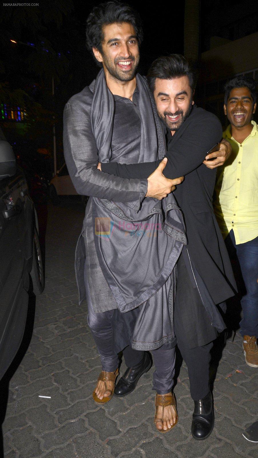 Ranbir Kapoor at Anil Kapoor's Diwali bash on 30th Oct 2016