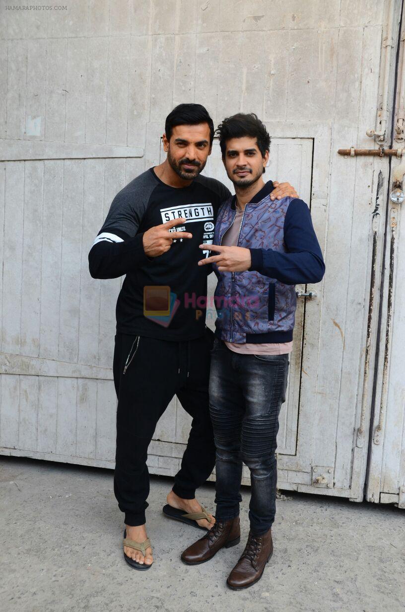 John Abraham, Tahir Bhasin with Cast of Force 2 spotted at Mehboob Studio in Bandra on 9th Nov 2016