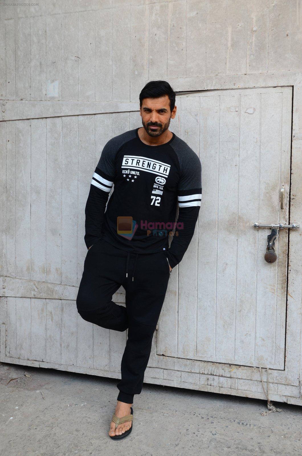 John Abraham with Cast of Force 2 spotted at Mehboob Studio in Bandra on 9th Nov 2016