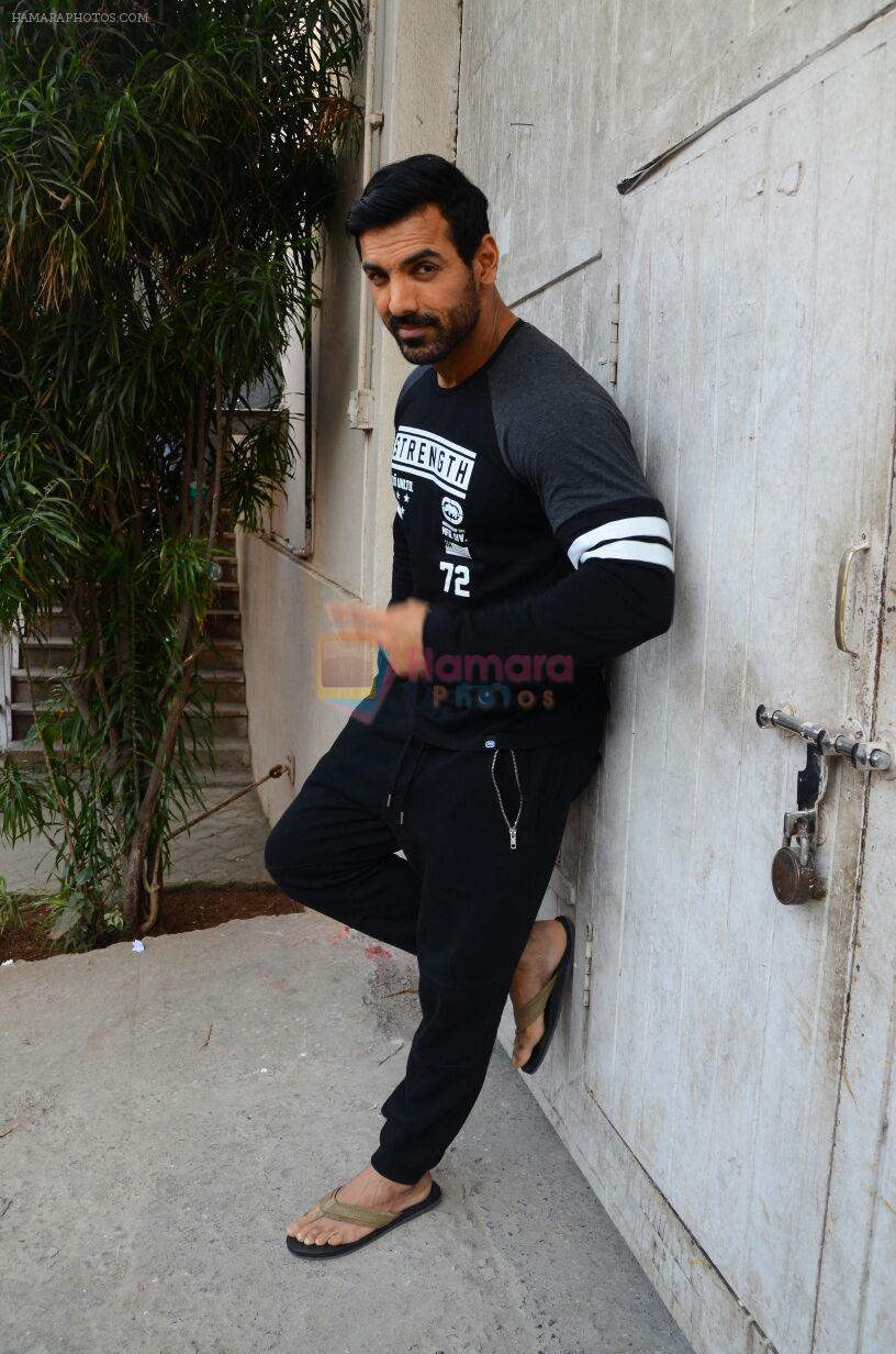 John Abraham with Cast of Force 2 spotted at Mehboob Studio in Bandra on 9th Nov 2016