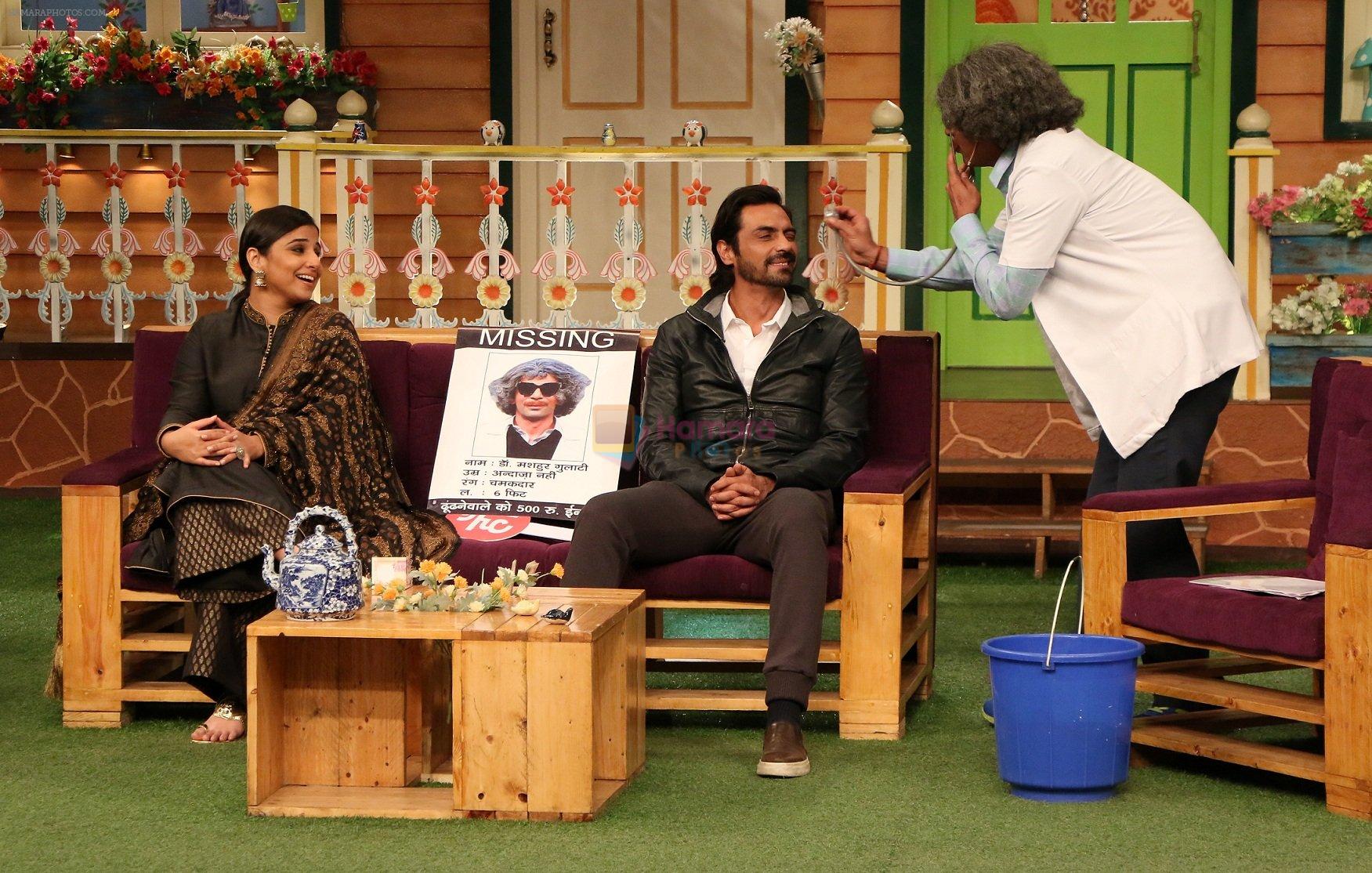 Vidya Balan, Arjun Rampal on the sets of The Kapil Sharma Show on 10th Nov 2016