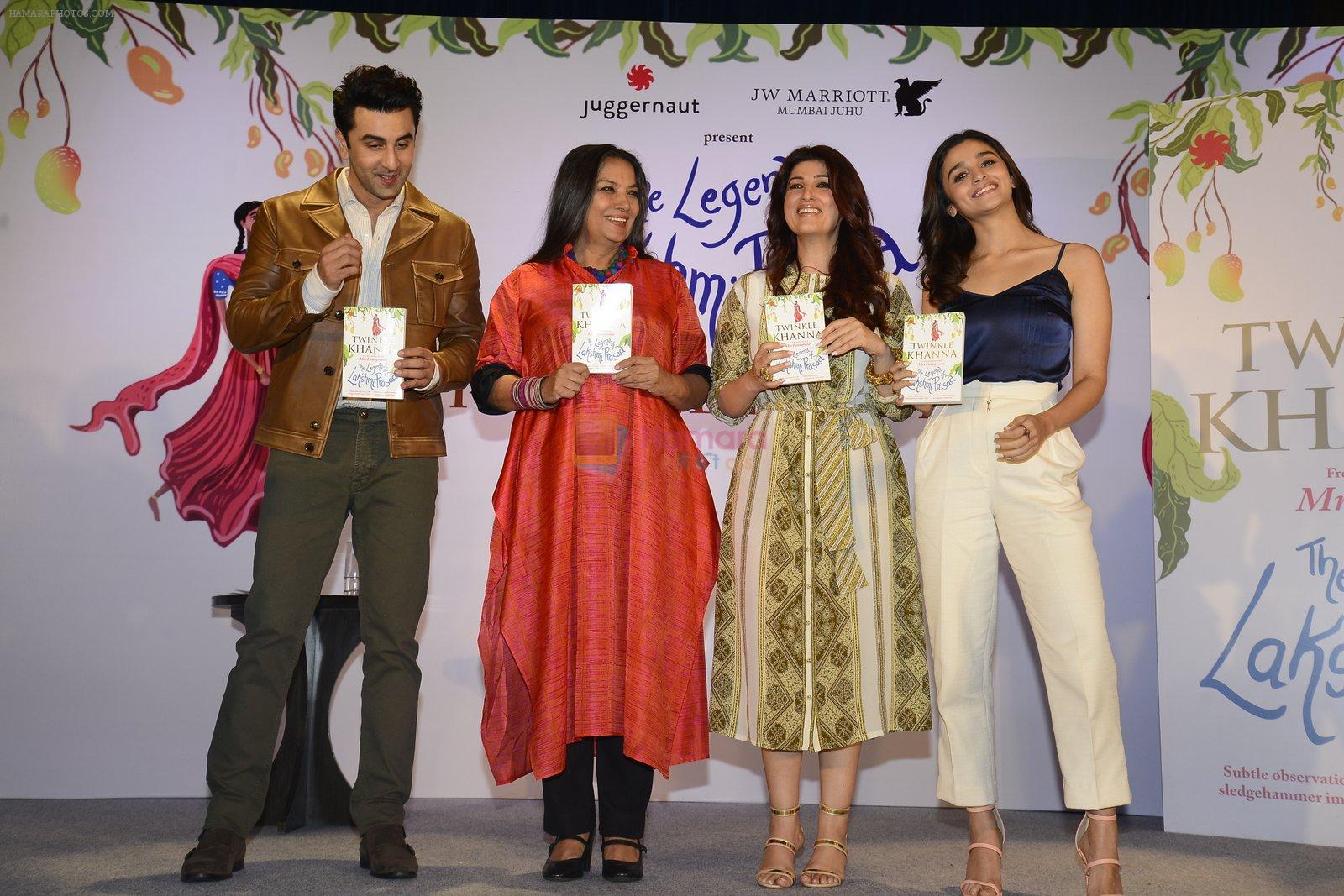 Ranbir Kapoor, Shabana Azmi, Twinkle Khanna, Alia Bhatt at Twinkle Khanna's book launch in J W Marriott, Mumbai on 15th Nov 2016