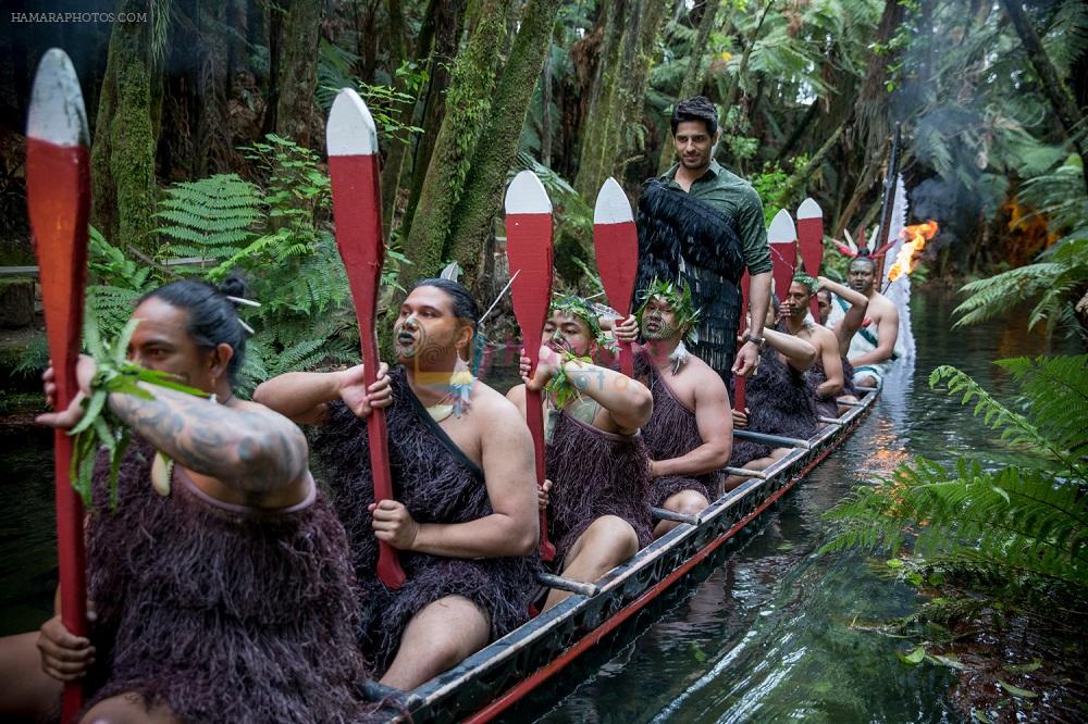 Sidharth dons Traditional Maori Cloak in Rotorua, New Zealand