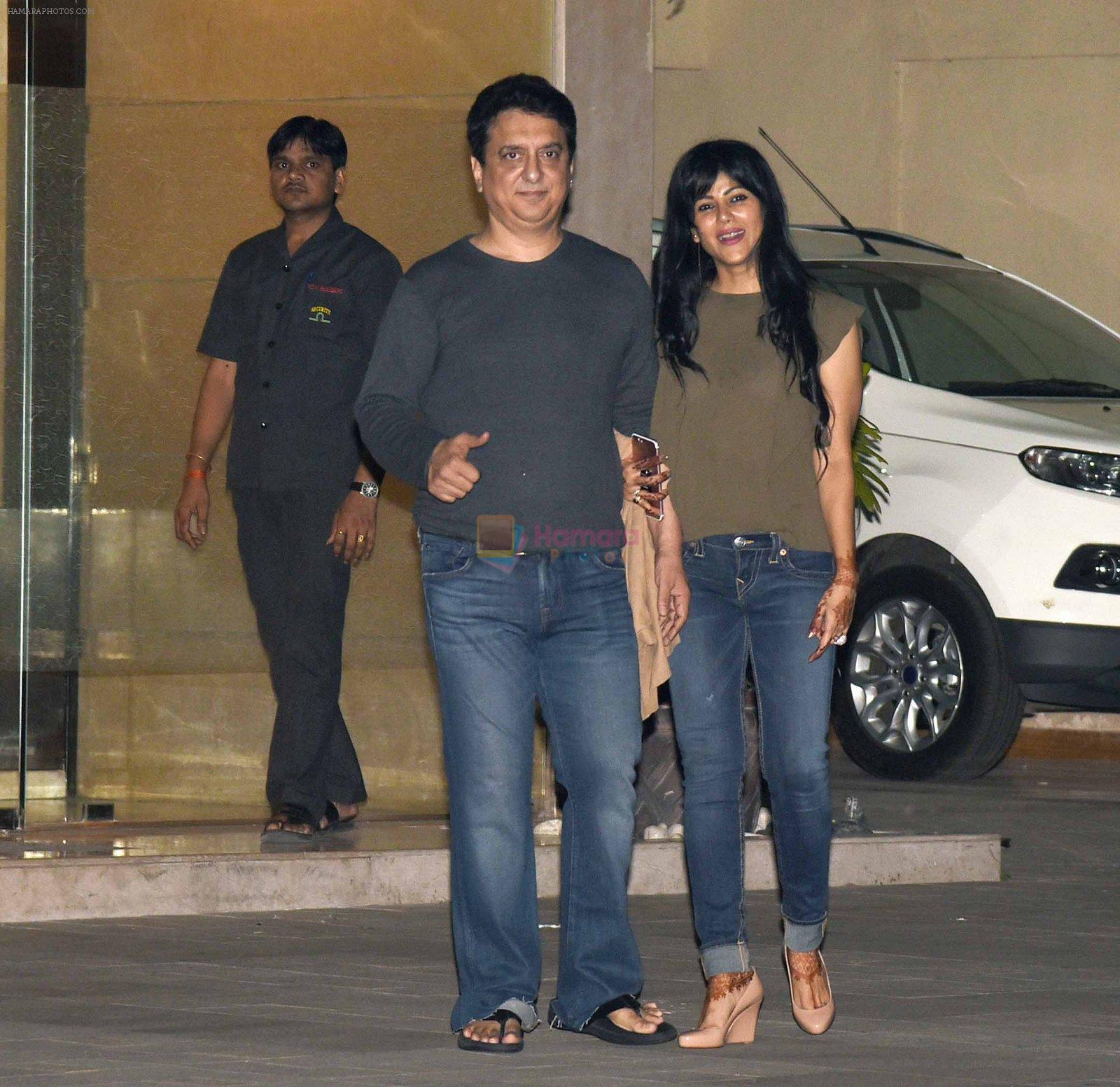 Sajid Nadiadwala at Arpita Khan anniversary bash in Mumbai on 17th Nov 2016