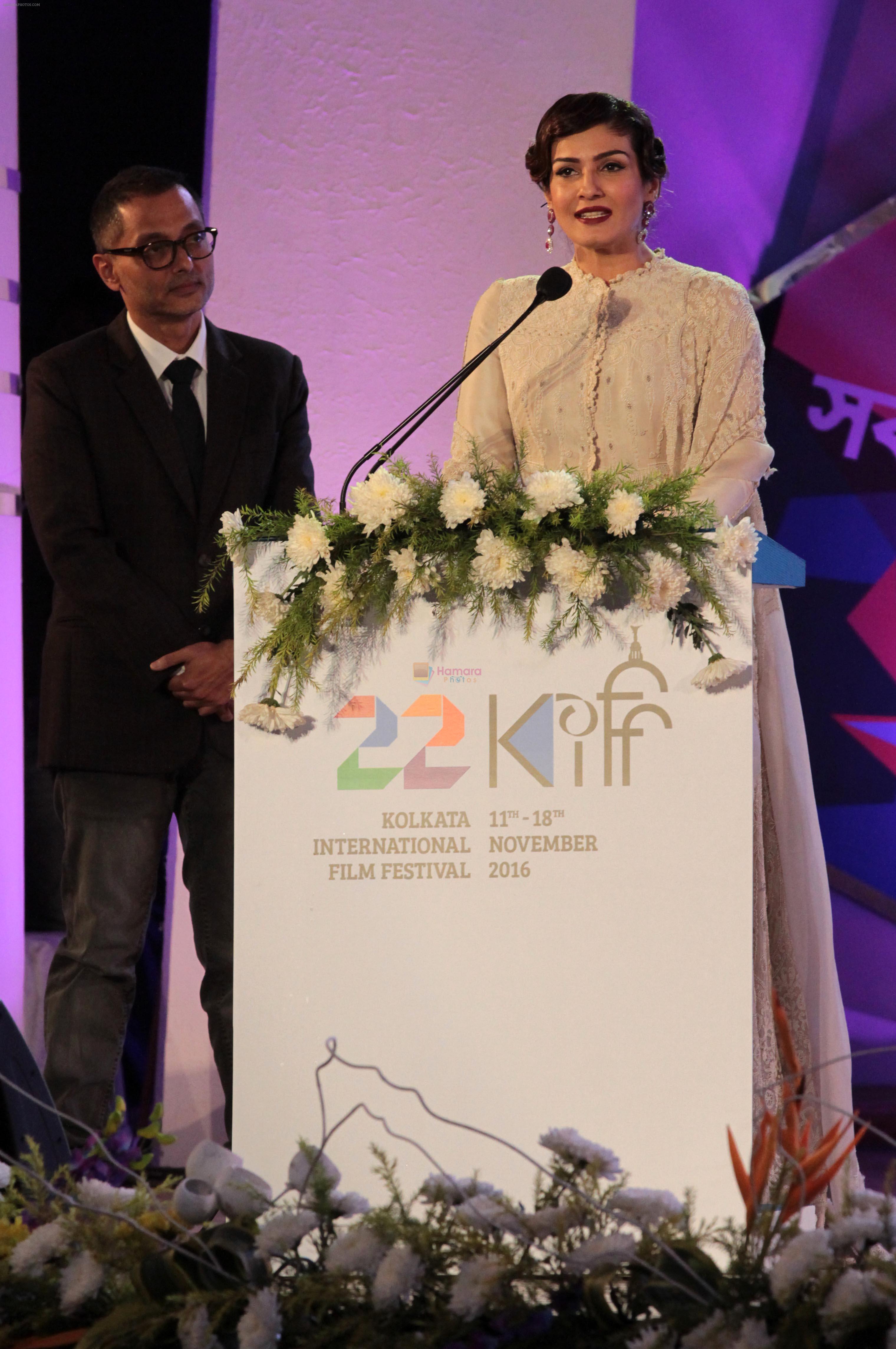 Raveena Tandon at closing ceremony of Kolkata film festival on 18th Nov 2016