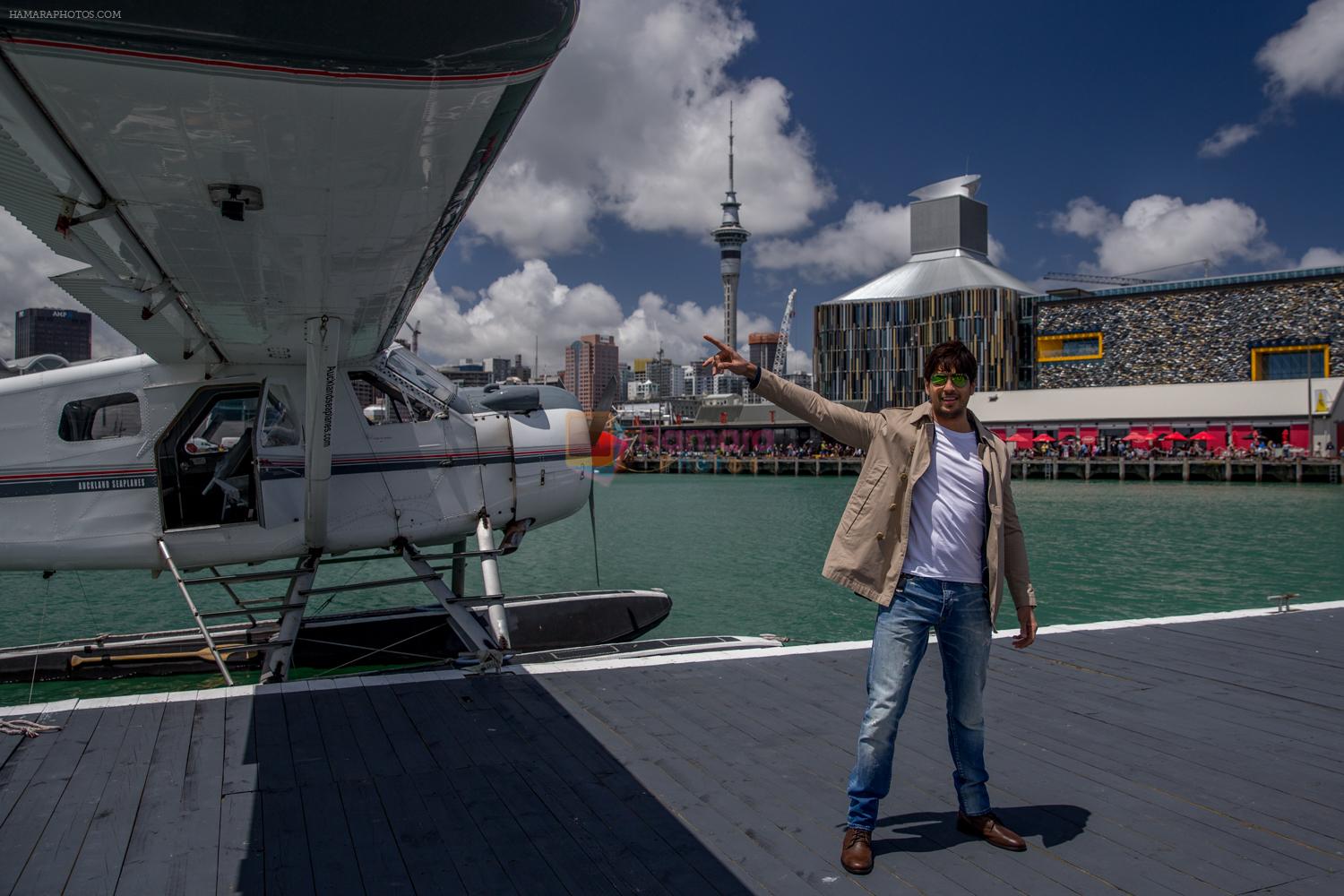 Sidharth Malhotra experiences a seaplane ride in New Zealand