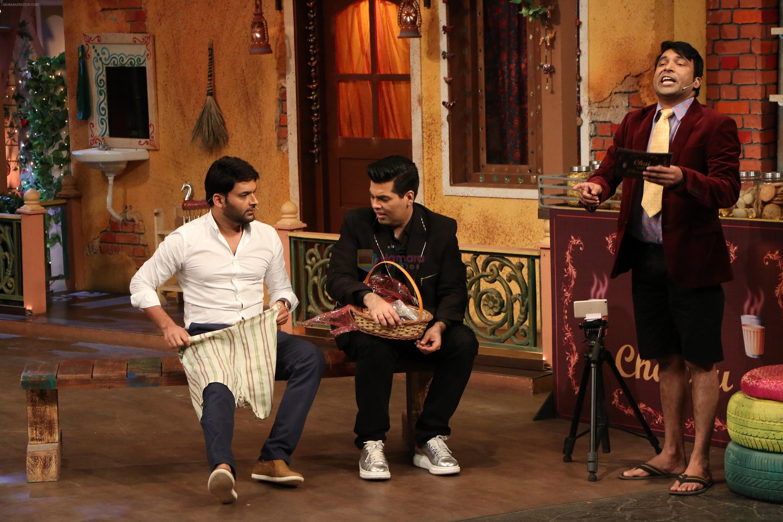 Karan Johar on the sets of The Kapil Sharma Show on 22nd Nov 2016