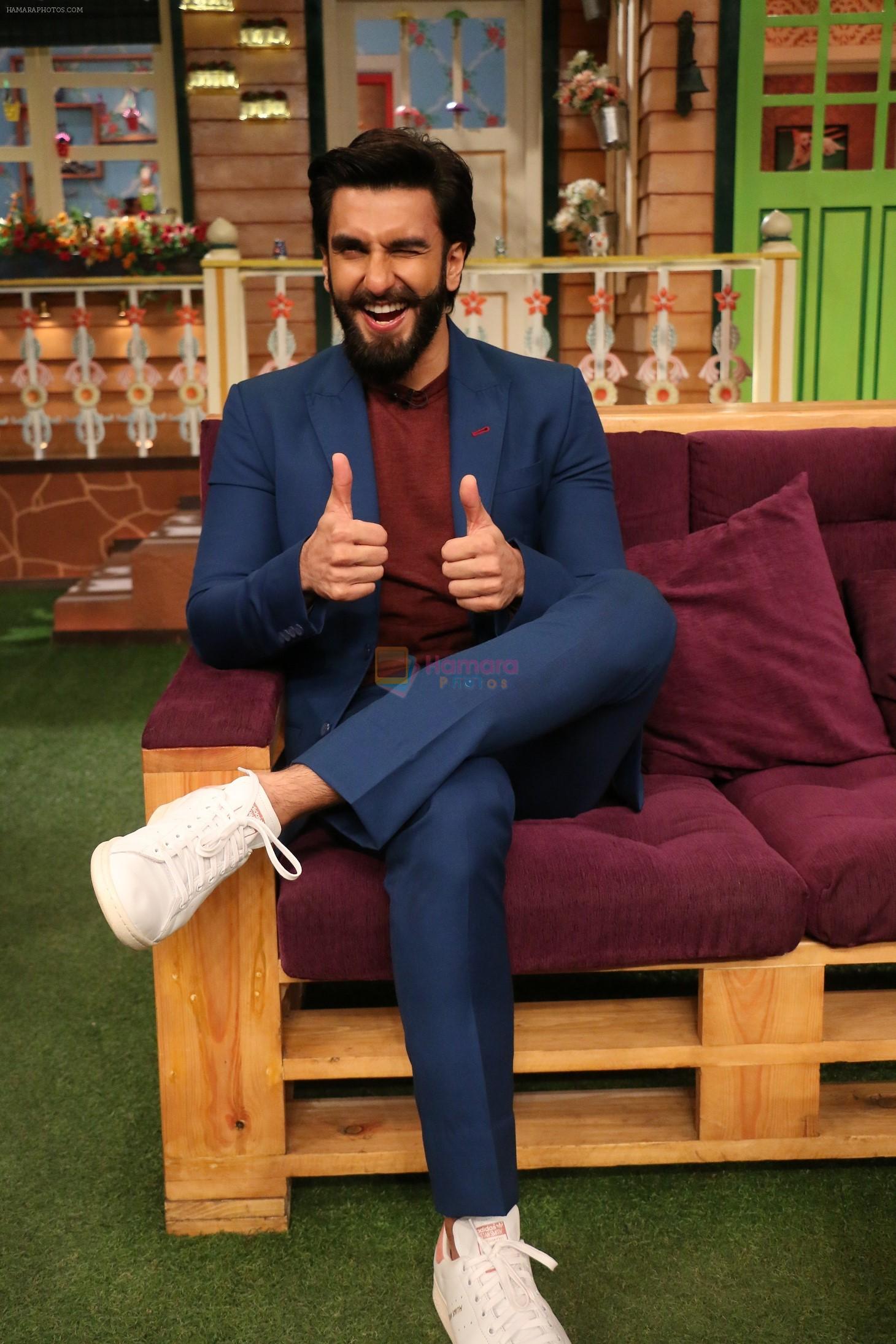 Ranveer Singh on the sets of The Kapil Sharma Show on 23rd Nov 2016