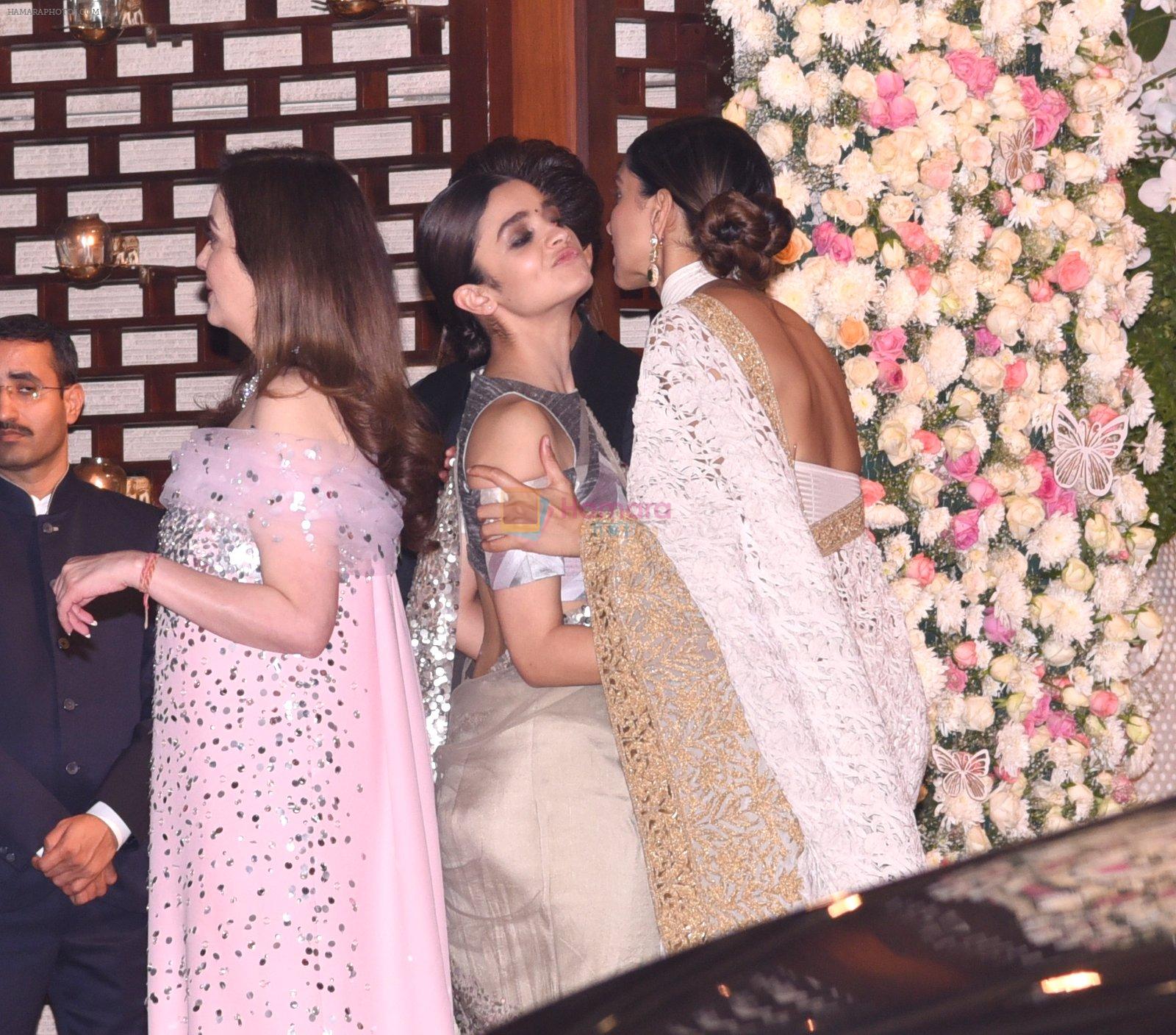 Deepika Padukone at the Ambani's wedding party of their niece, Isheta Salgaoncar on 24th Nov 2016