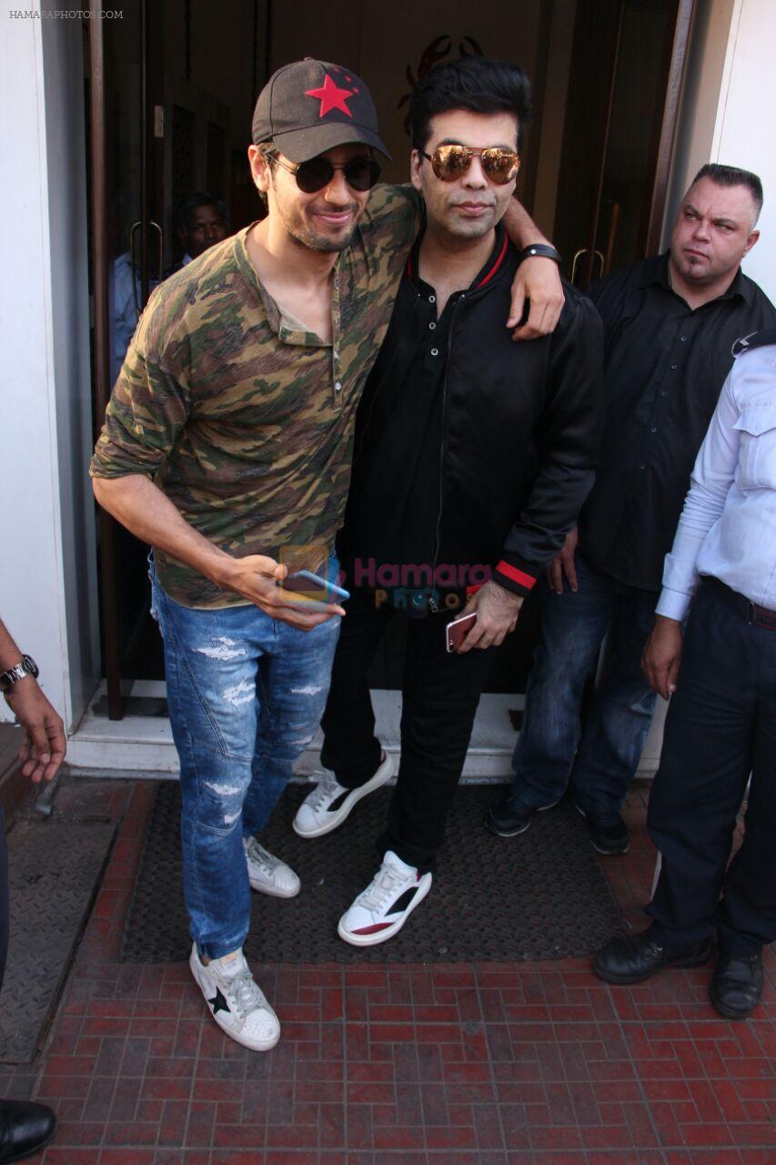 Sidharth Malhotra, Karan Johar on a lunch date on 27th Nov 2016