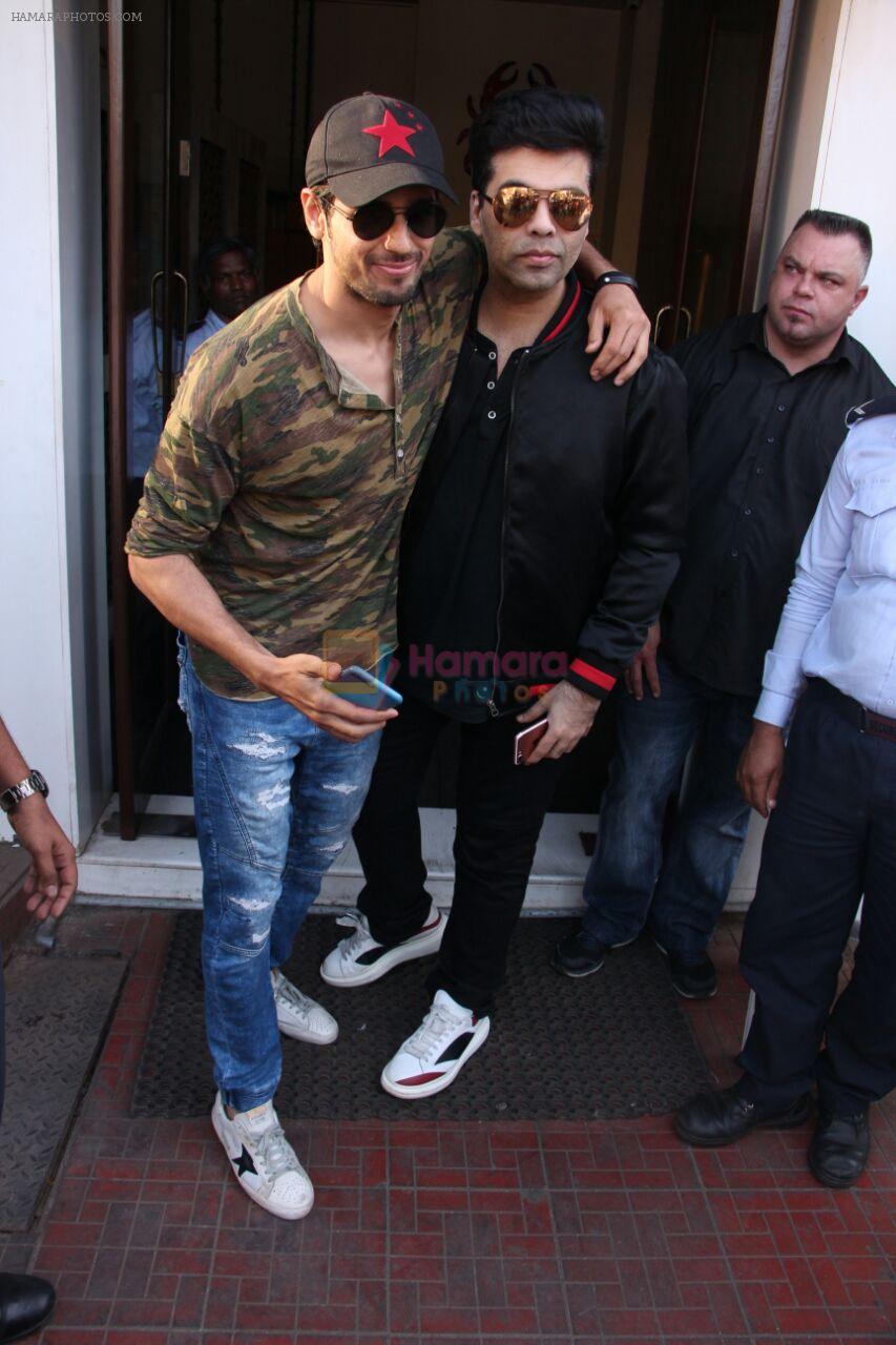 Sidharth Malhotra, Karan Johar on a lunch date on 27th Nov 2016