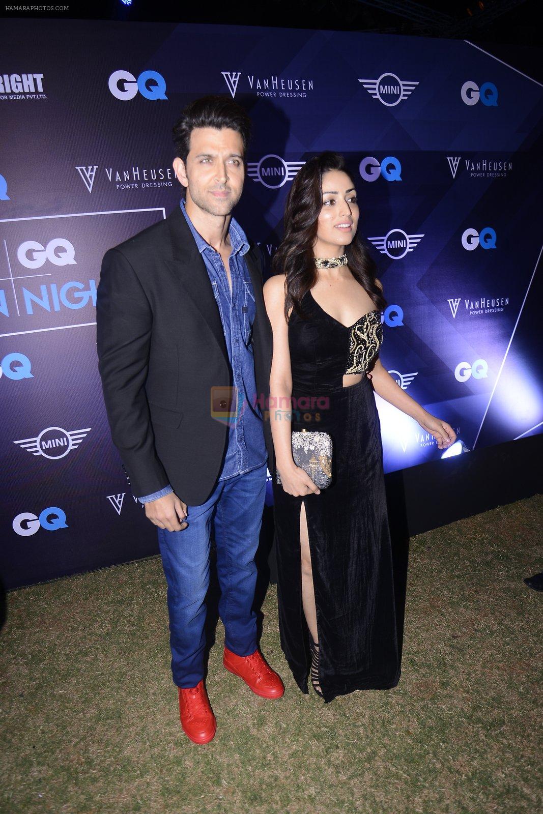 Hrithik Roshan, Yami Gautam at GQ fashion nights on 3rd Dec 2016