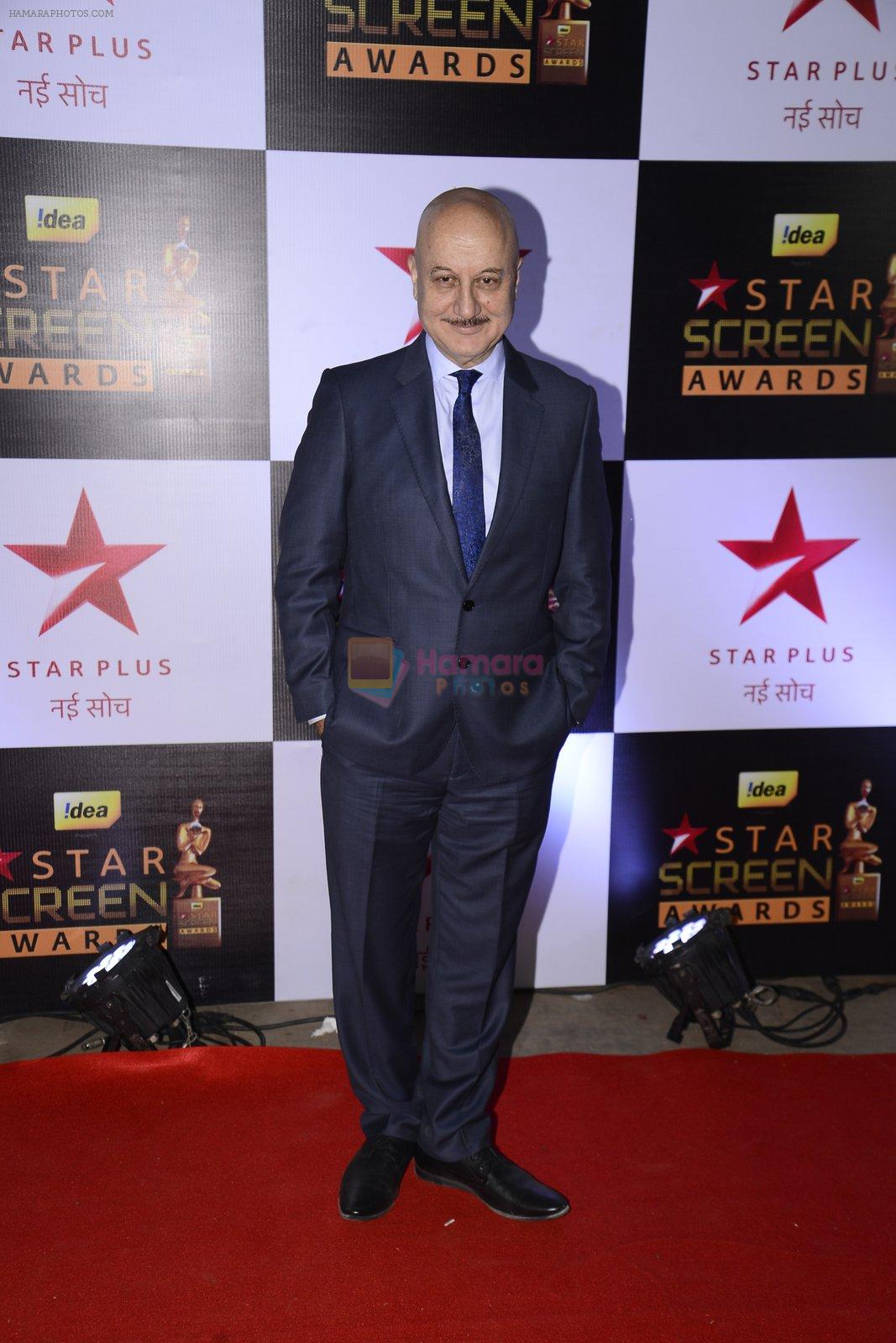 Anupam Kher at 22nd Star Screen Awards 2016 on 4th Dec 2016