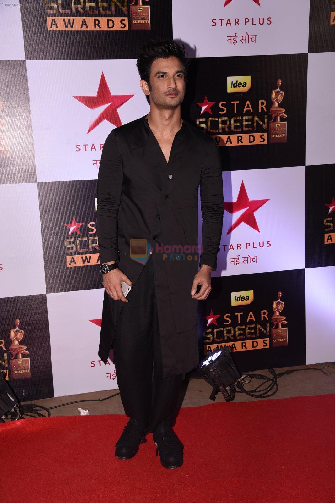 Sushant Singh Rajput at 22nd Star Screen Awards 2016 on 4th Dec 2016