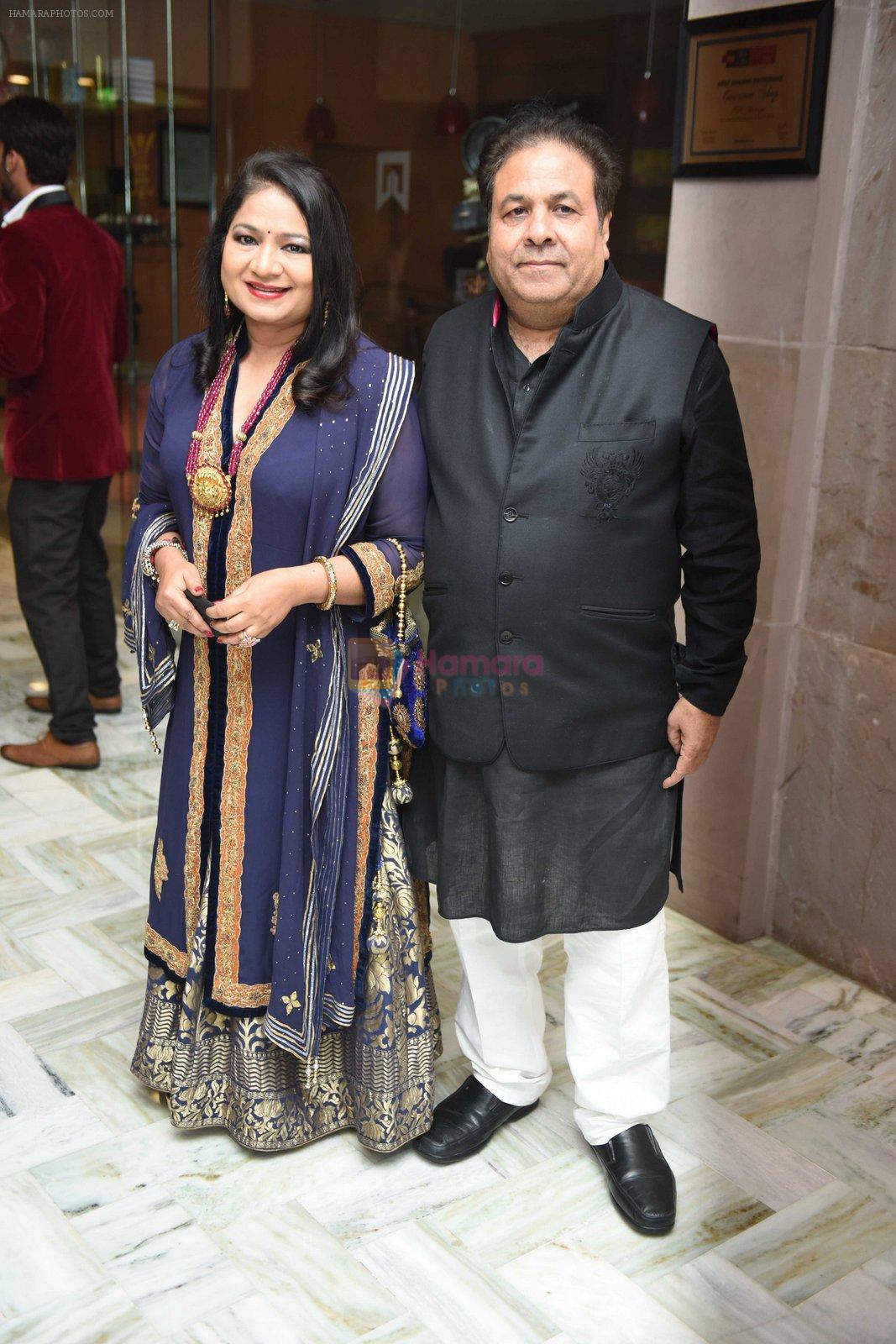 Rajiv Shukla & Anuradha Prasad singh at Yuvraj Singh and Hazel Keech Wedding Reception on 7th Dec 2016