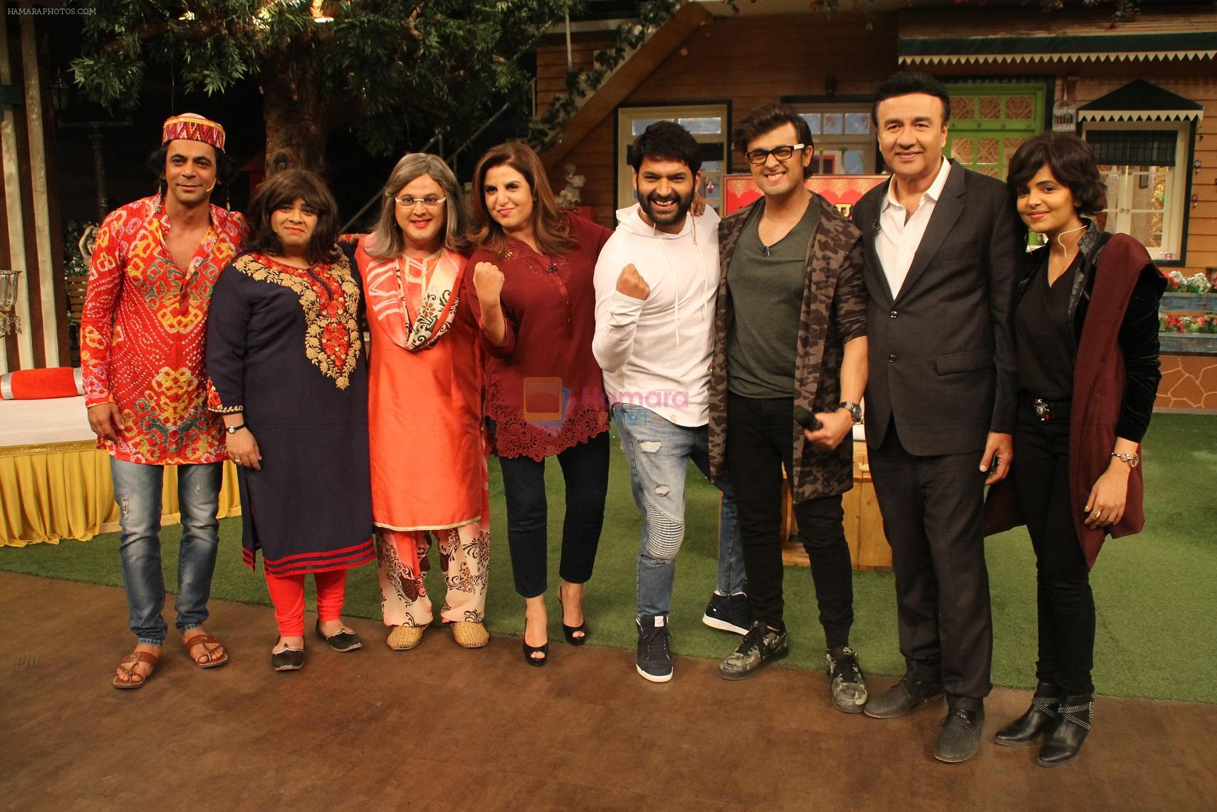 Sonu Nigam, Farah Khan & Anu Malik on The Kapil Sharma Show on 7th Dec 2016