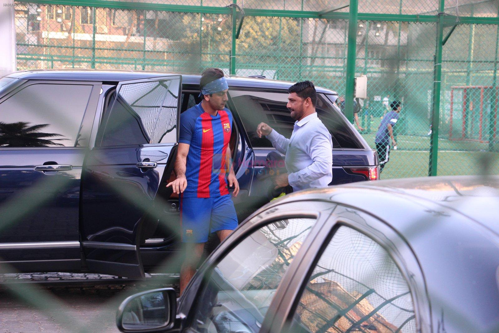 Ranbir Kapoor at soccer match on 11th Dec 2016