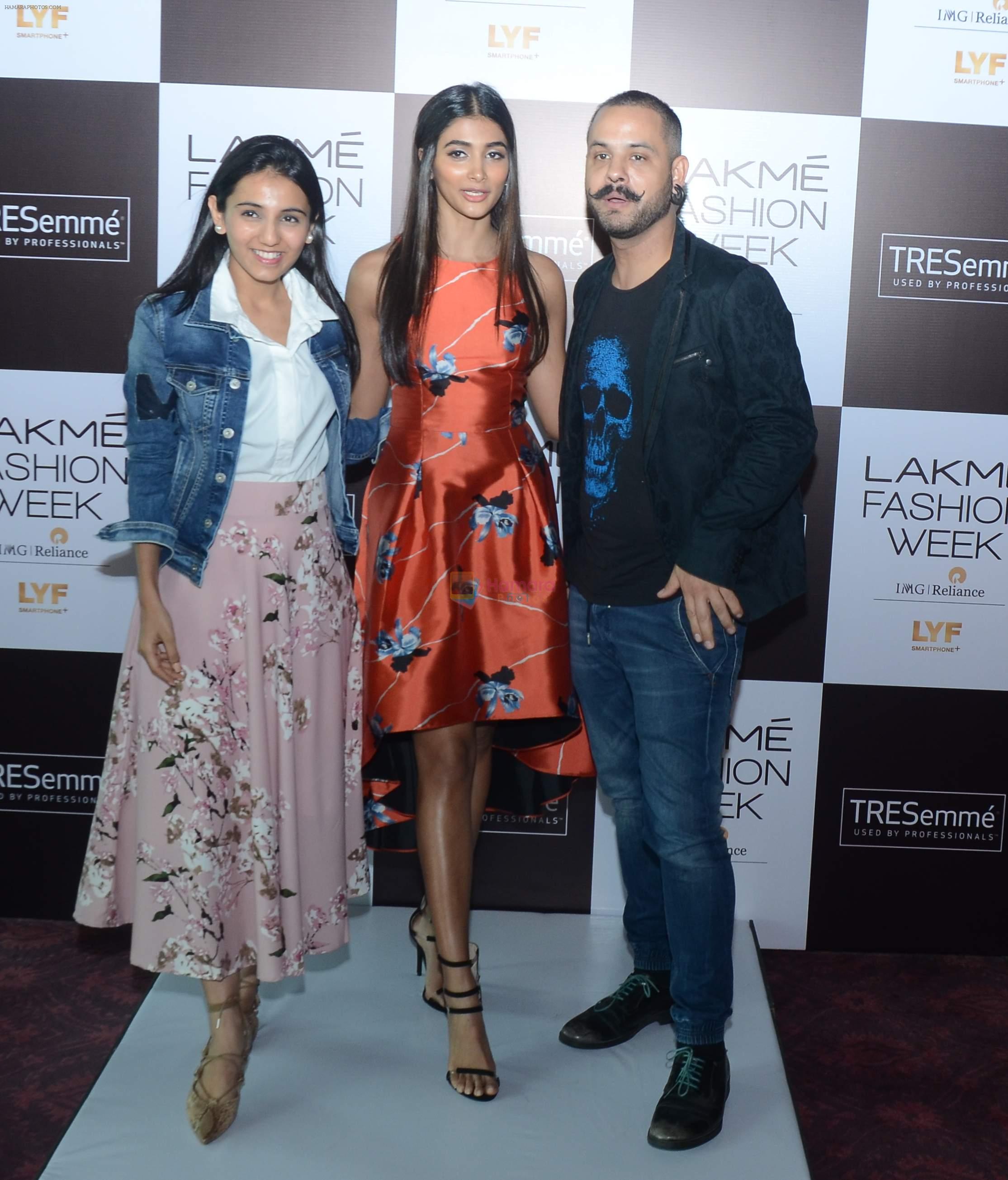 Pooja Hegde at Lakme fashion week model auditions on 14th Dec 2016