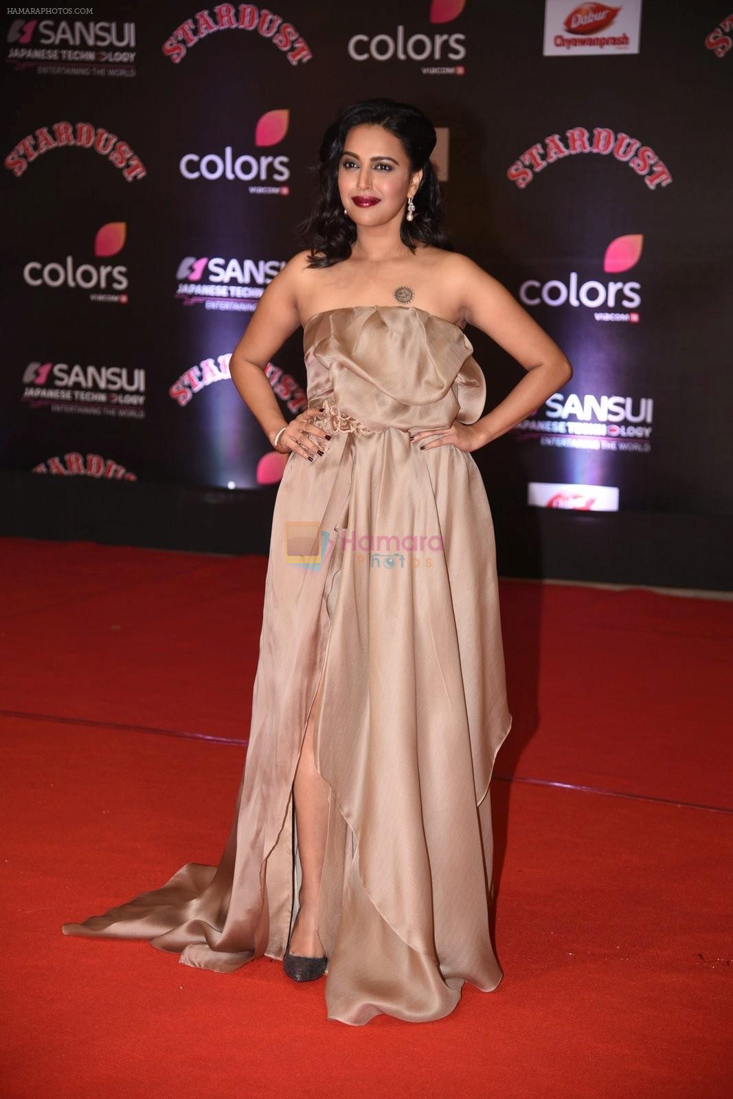 Swara Bhaskar at 14th Sansui COLORS Stardust Awards on 19th Dec 2016