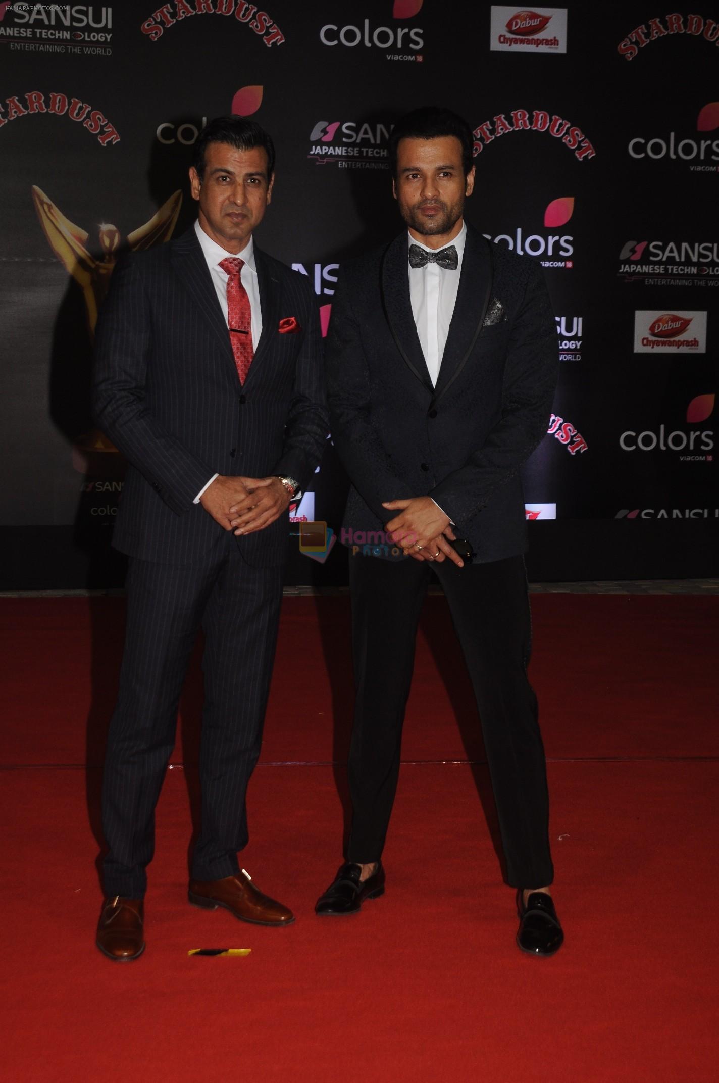 Ronit Roy and Rohit Roy at Sansui COLORS Stardust Awards