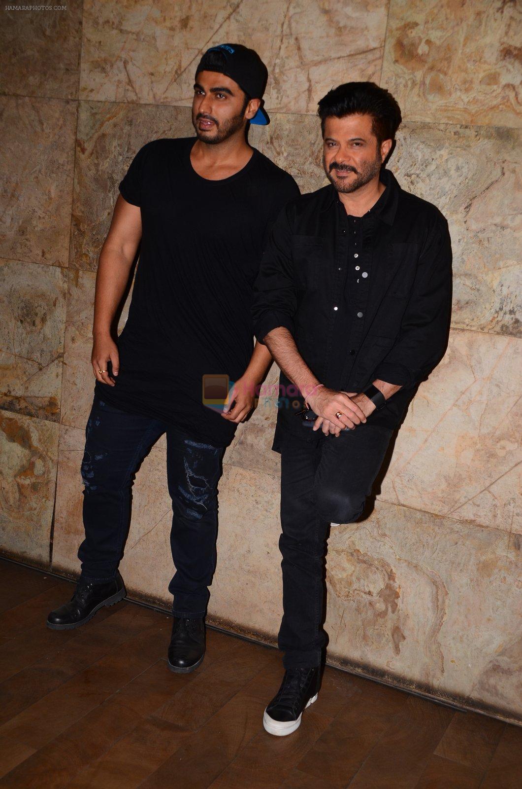Arjun Kapoor, Anil Kapoor at Dangal Screening on 20th Dec 2016
