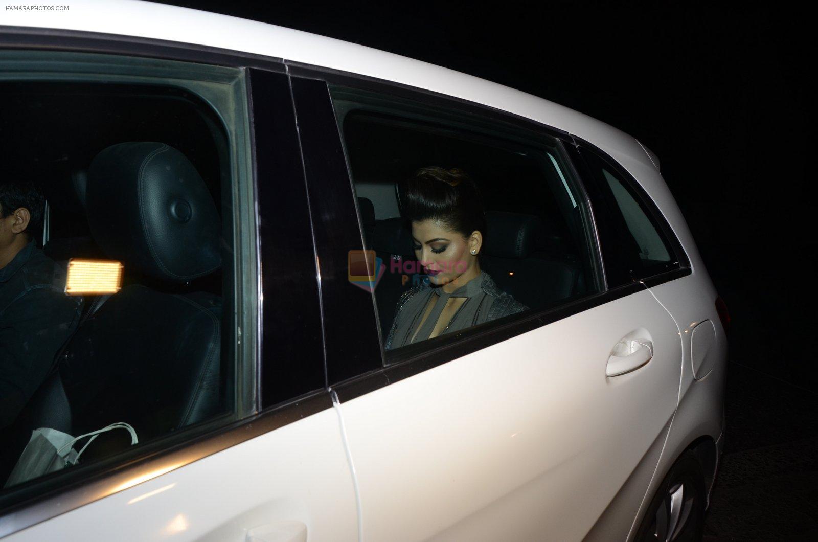 Urvashi Rautela snapped as they go for filmfare pre party on 9th Jan 2017