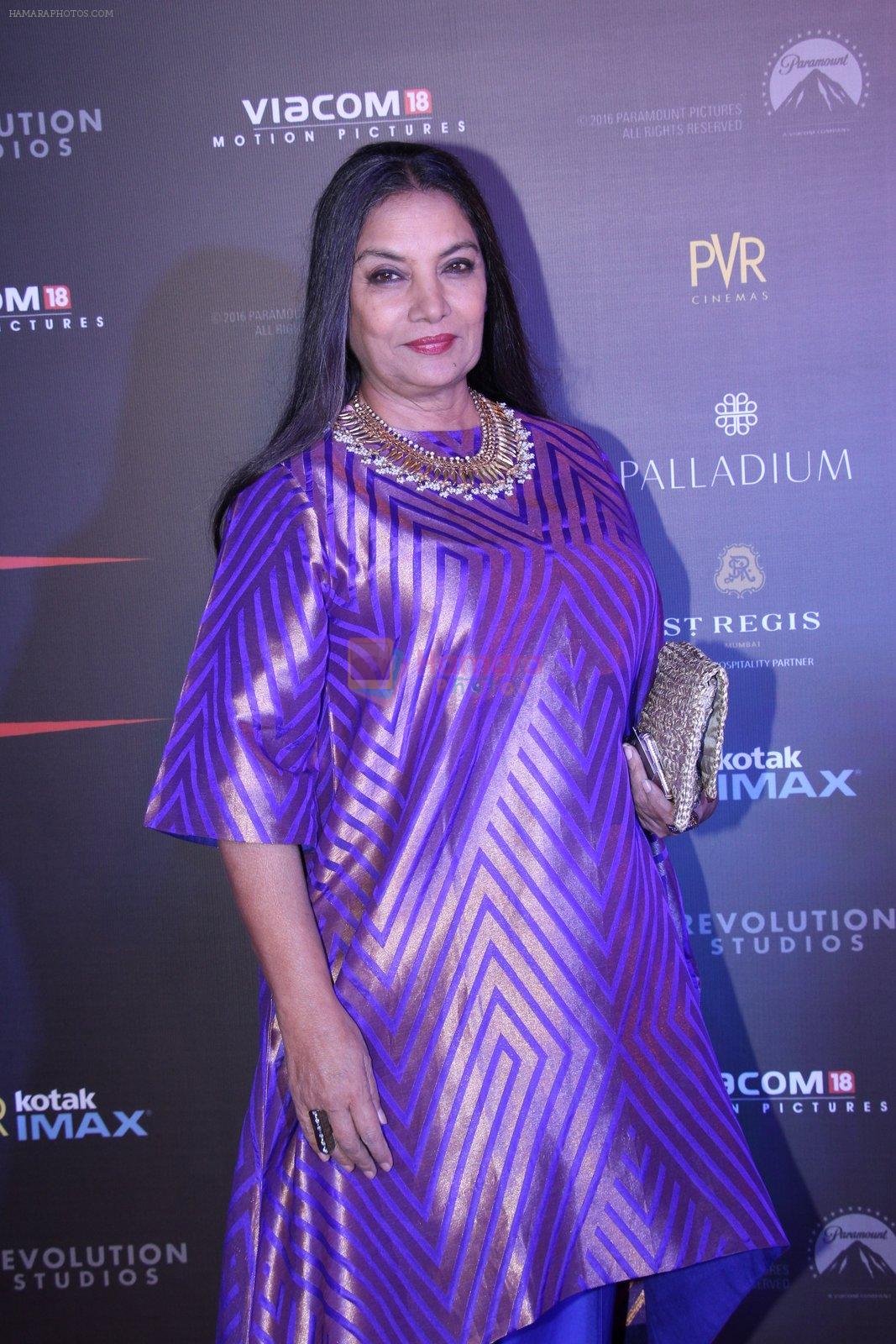 Shabana Azmi at XXX Premiere on 12th Jan 2017