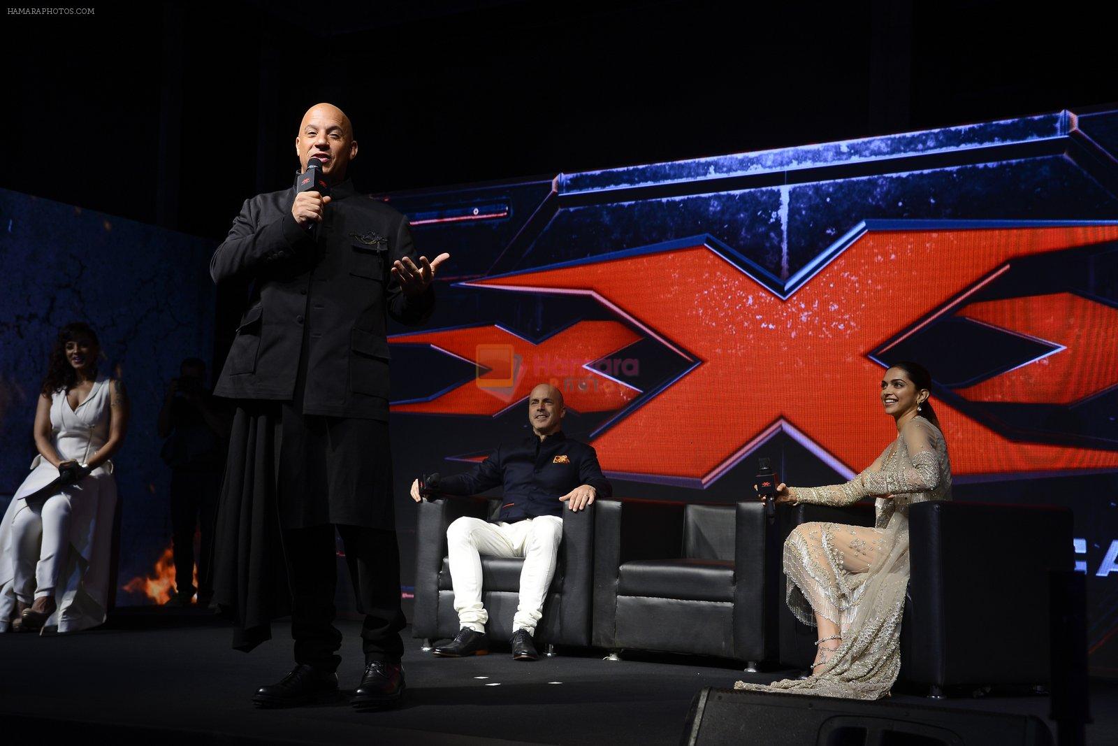 Deepika Padukone, Vin Diesel at XXX Press Meet on 12th Jan 2017