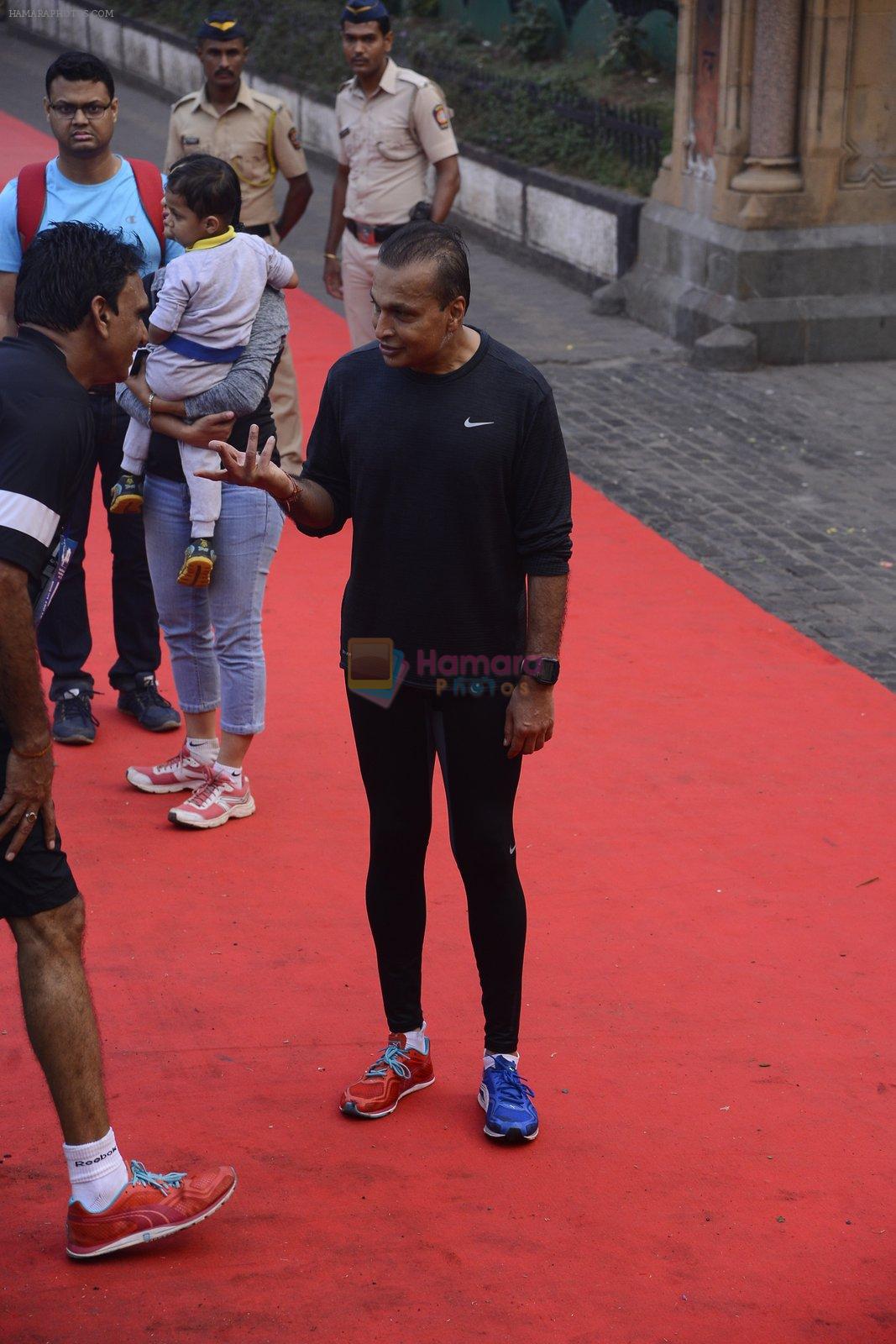 Anil Ambani at Mumbai Marathon Event in Mumbai on 15th Jan 2017