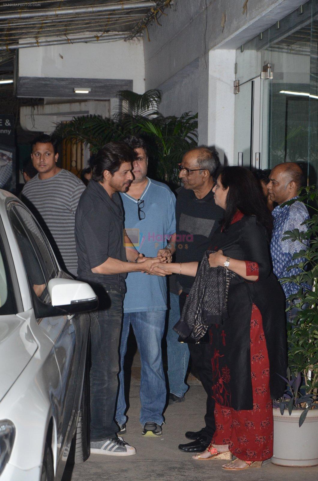 Shah Rukh Khan at Raees Screening on 19th Jan 2017