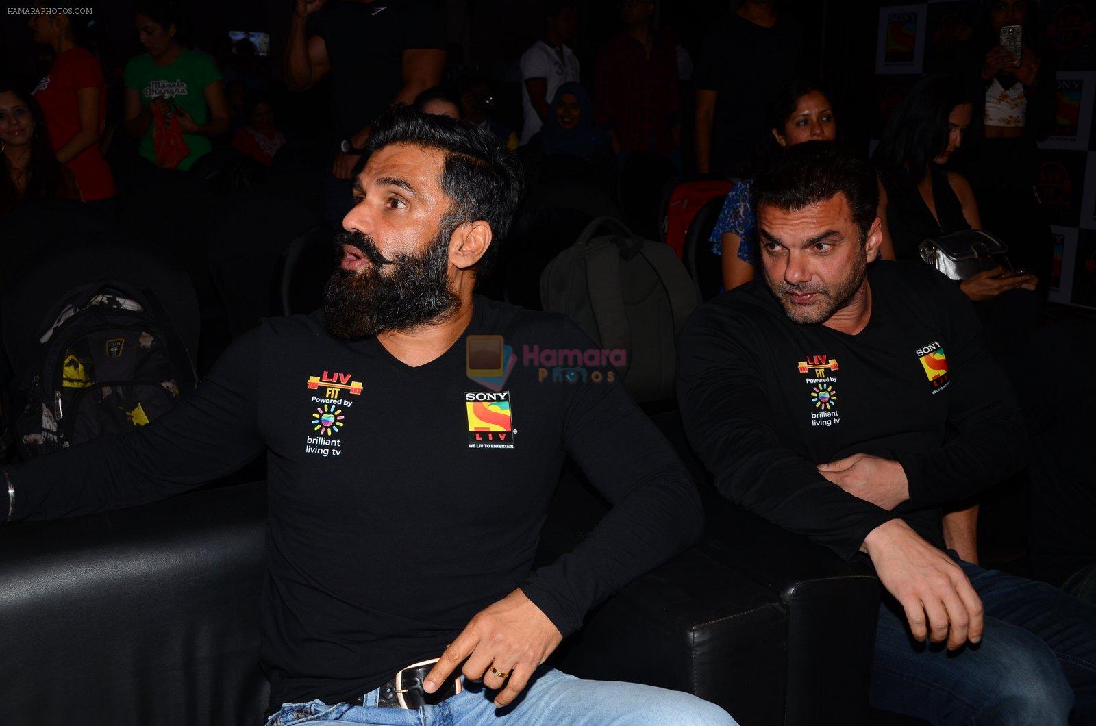 Sohail Khan, Sunil Shetty  snapped at Sony Liv fitness event on 19th Jan 2017