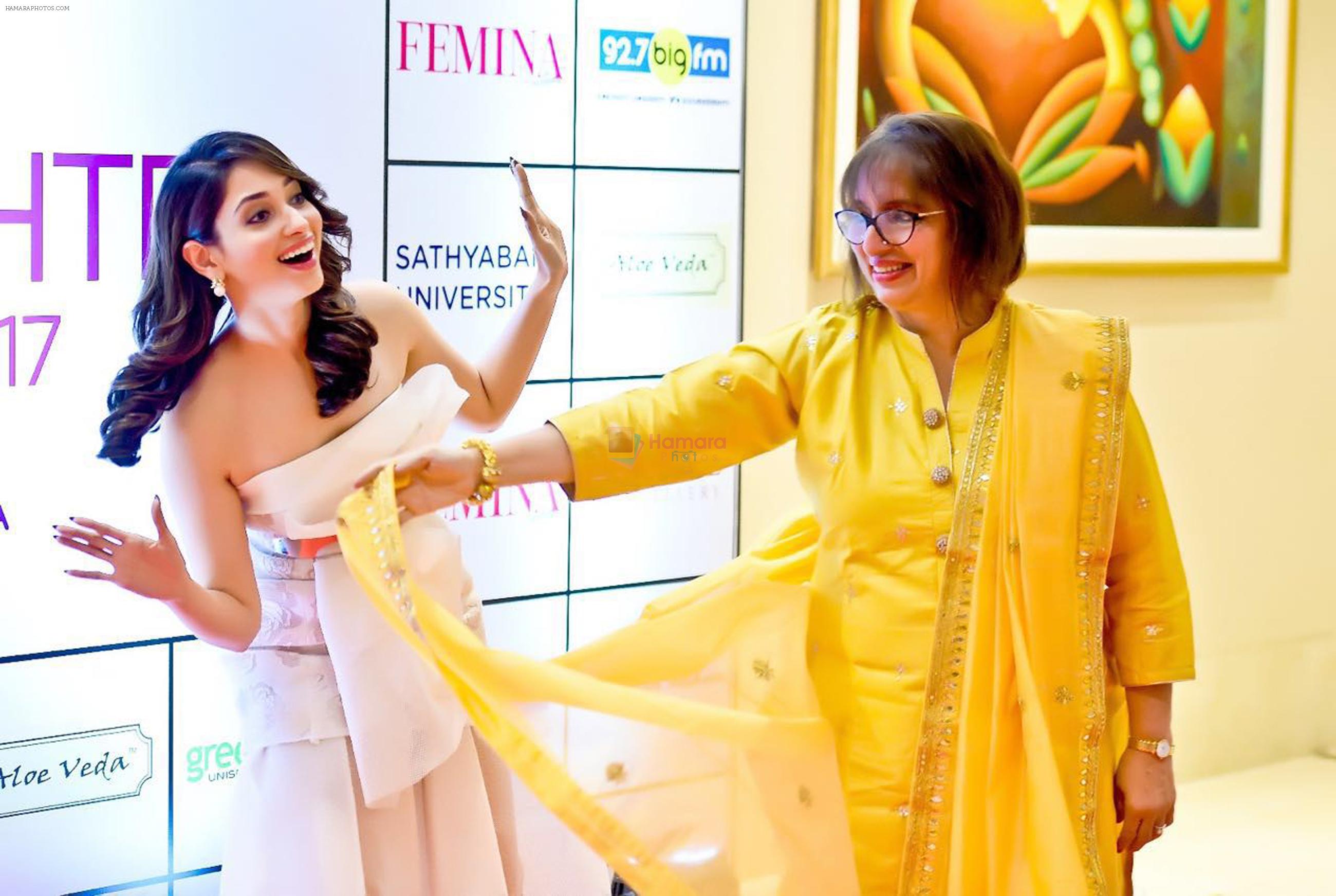 Tamannah Bhatia in Mihano Momsa outfit at Femina Mother-Daughter Awards 2017
